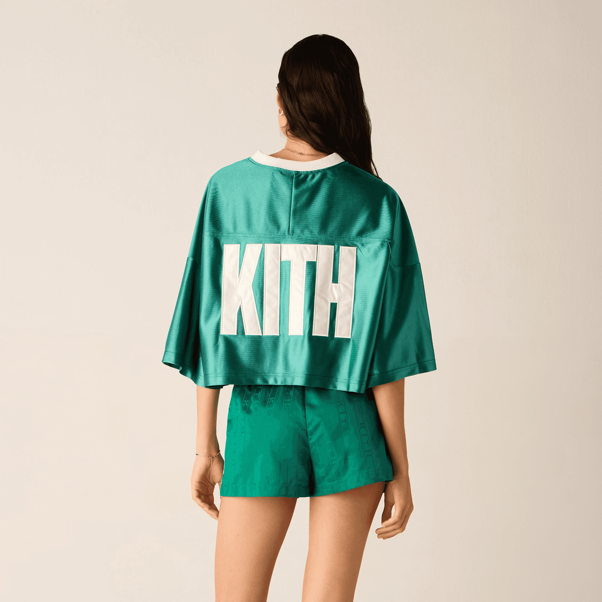 Kith Women Koda Cropped Football Jersey - Newt — Image 5