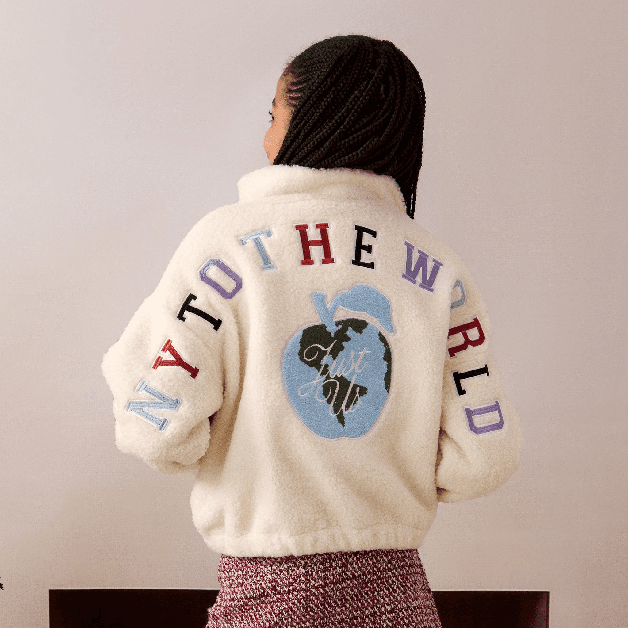 Kith Kids New York to the World Sherpa Jacket - Silk — Image 4