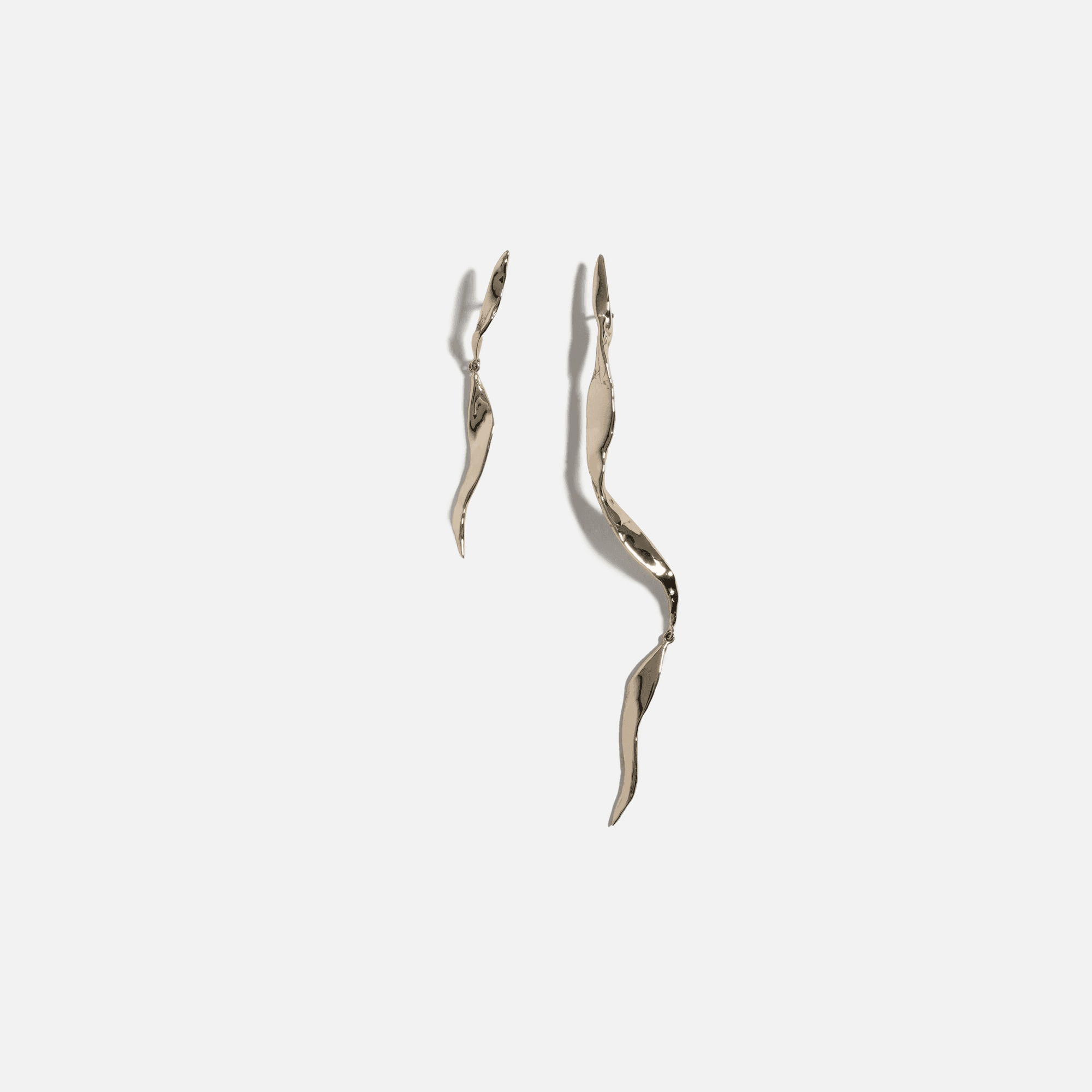 Faris Blade Drop Earrings - Gold - Image 1
