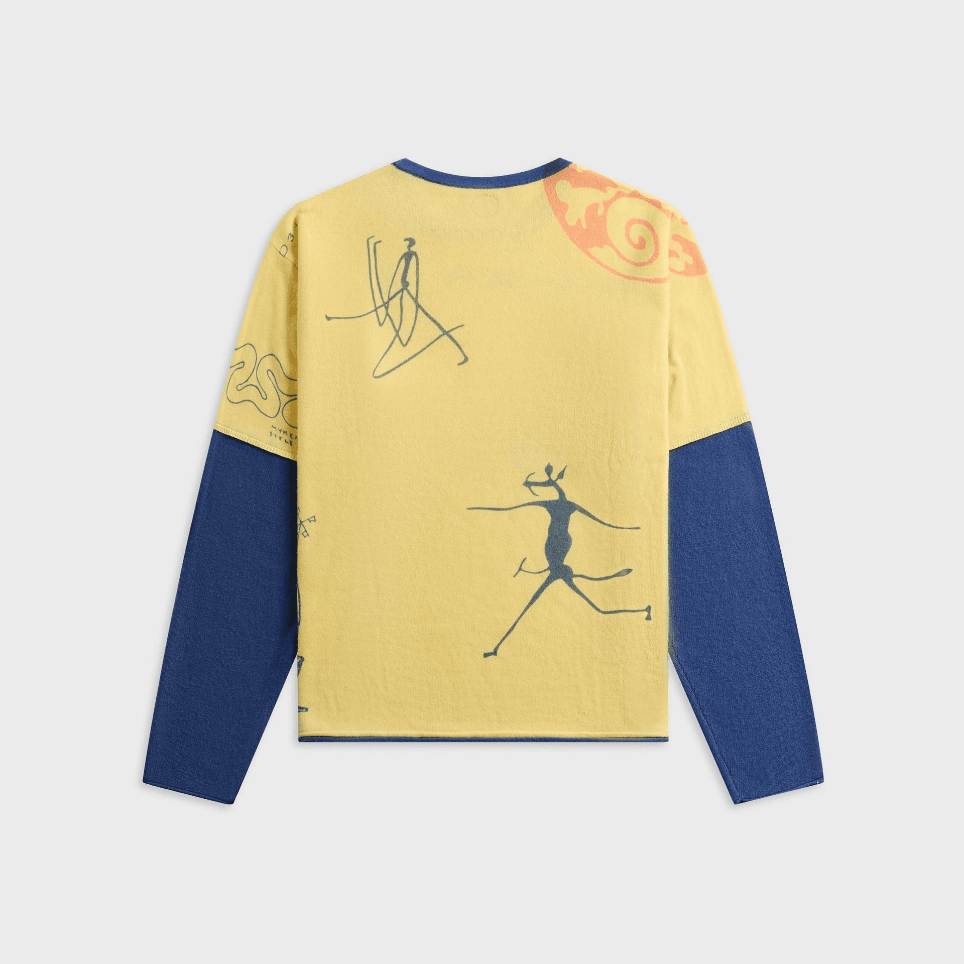 ADRIAN CASHMERE Daisy Double Layer Tee - Yellow — Image 2