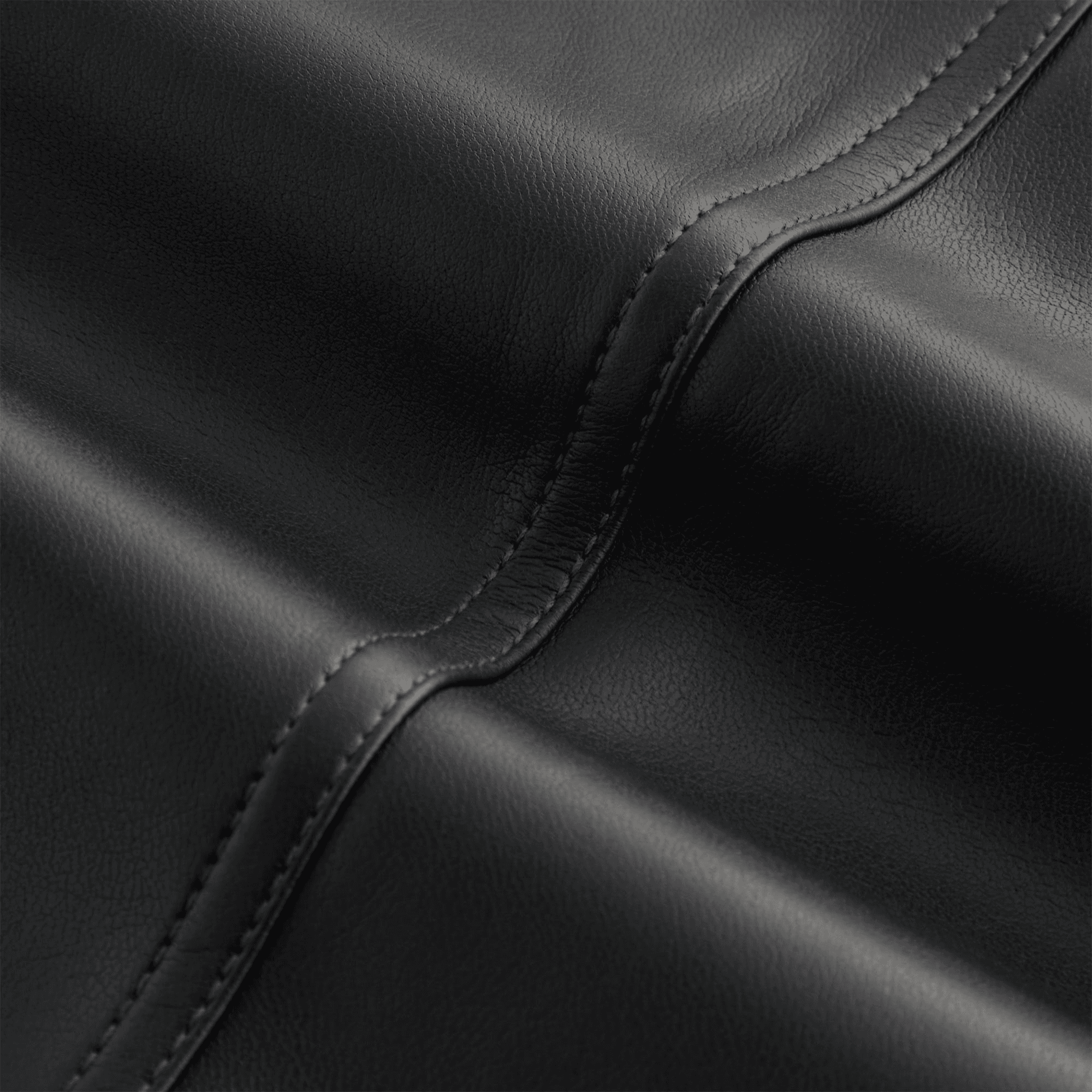 Kith Women Nita Faux Leather Zip Long Sleeve - Black — Image 3