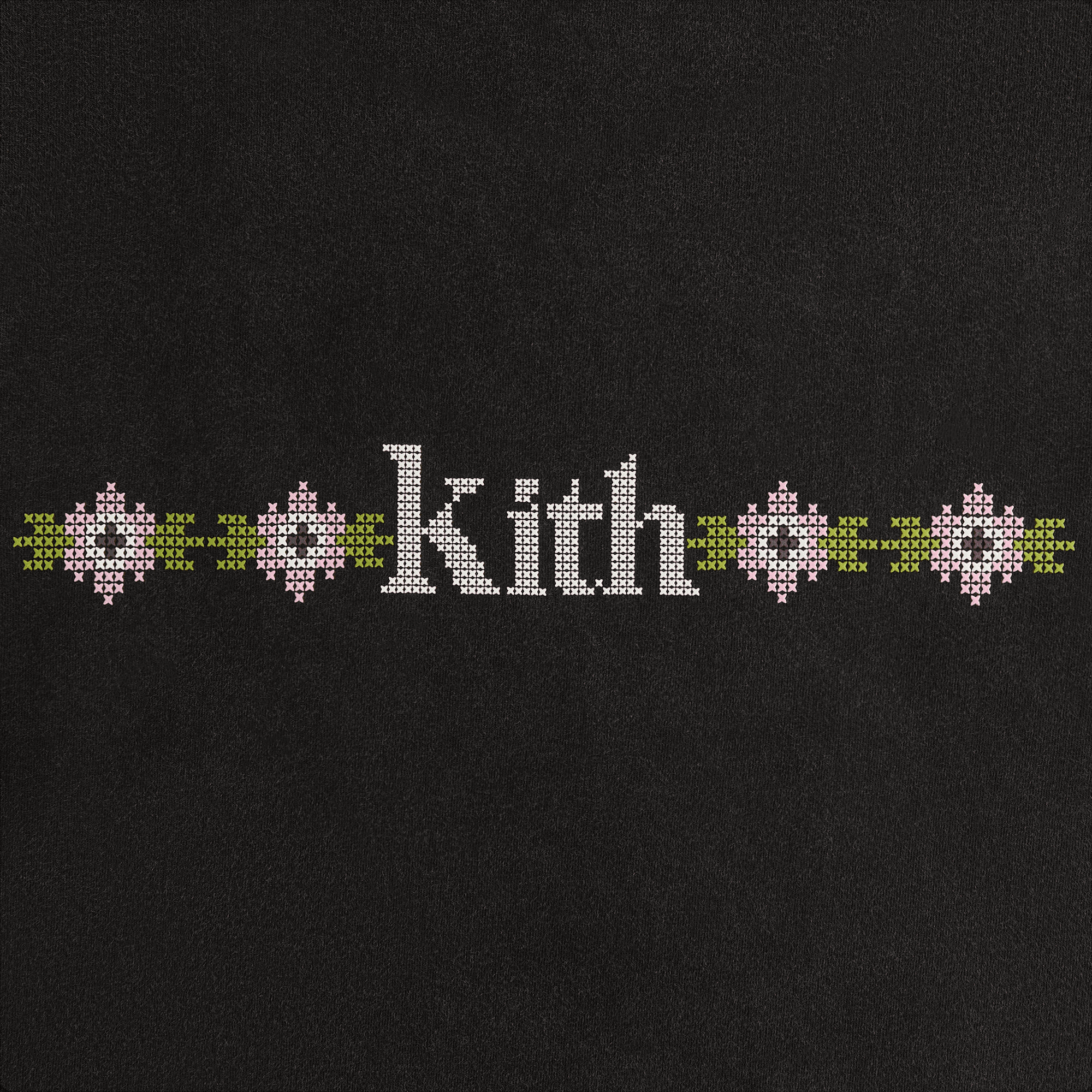 Kith Women Mulberry Needlepoint Vintage Tee - Black — Image 2