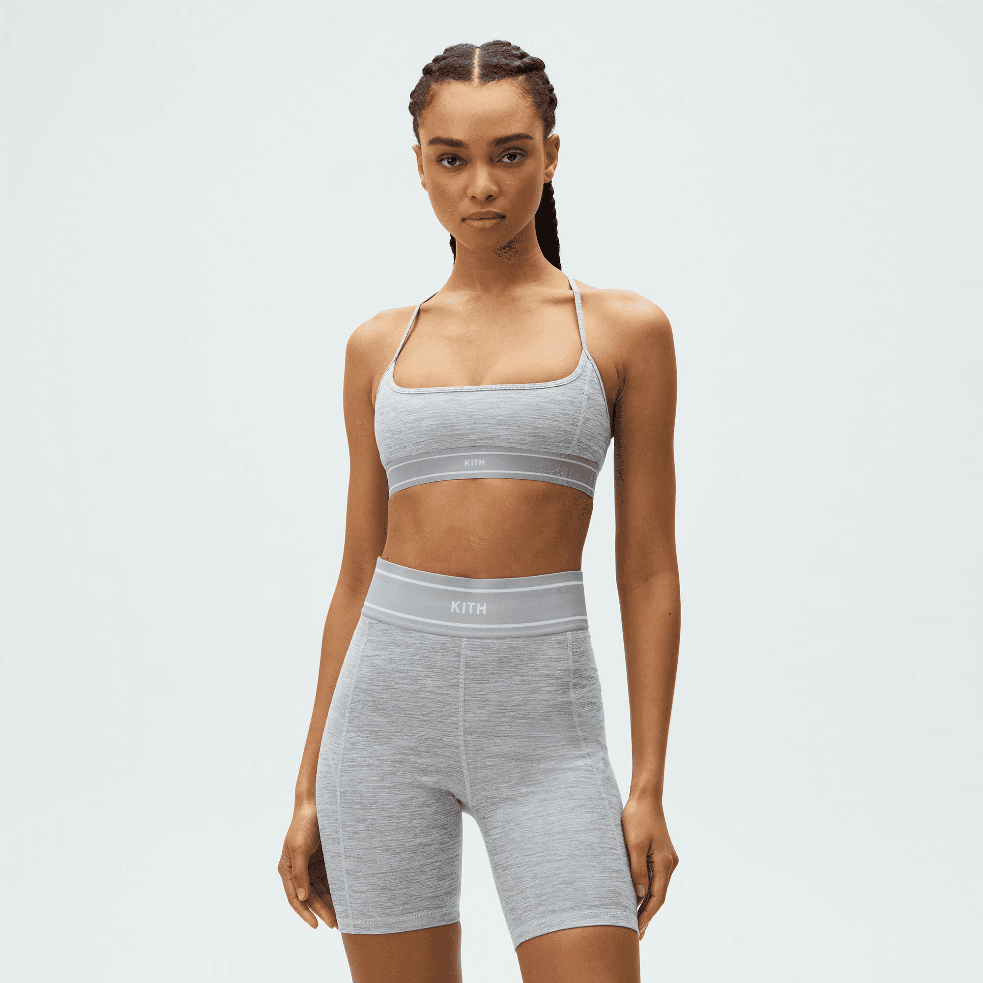Kith Women Nadia Low Impact Bra - Cool Heather Grey — Image 4