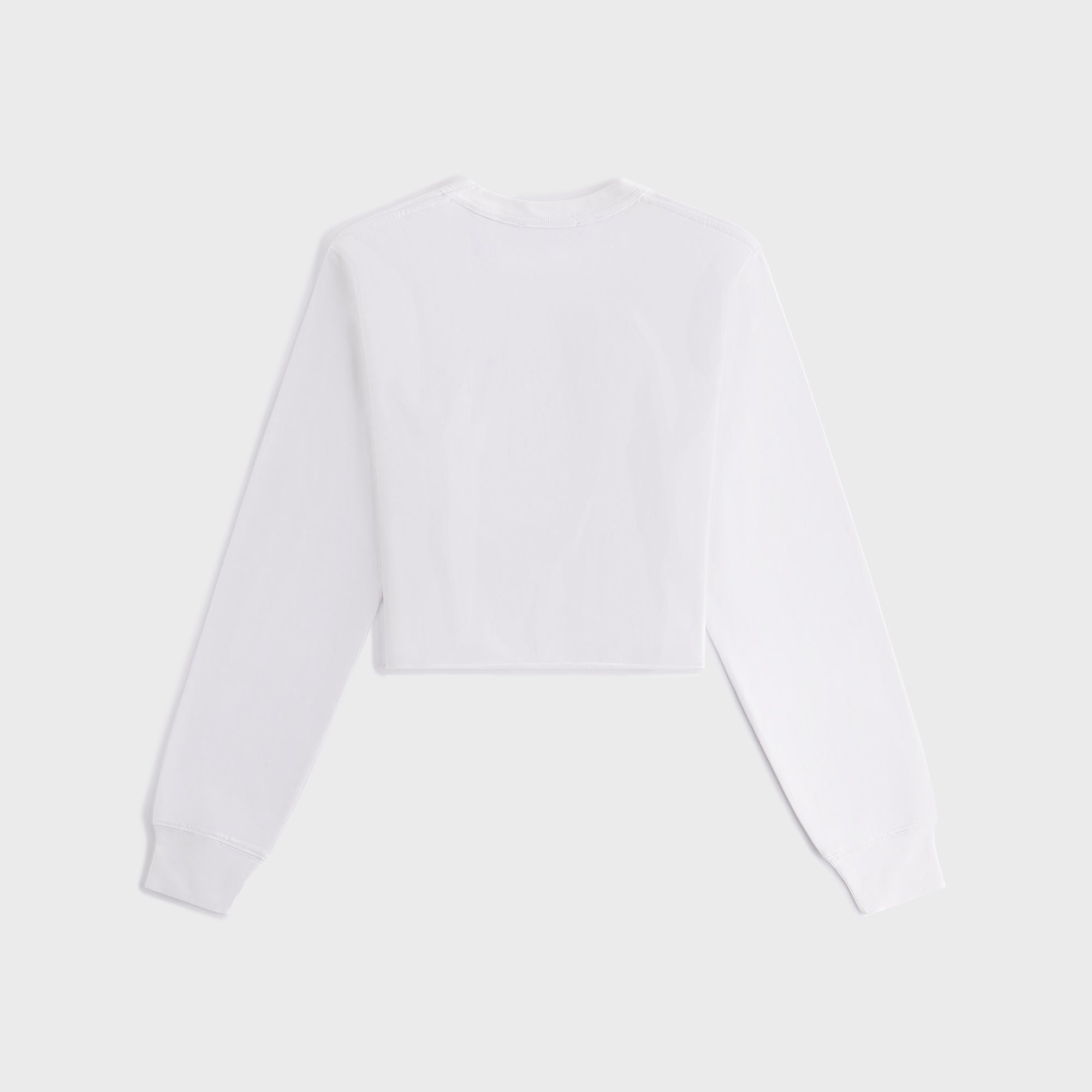 Kith Women Lucy Cropped Long Sleeve II Tee - White — Image 5