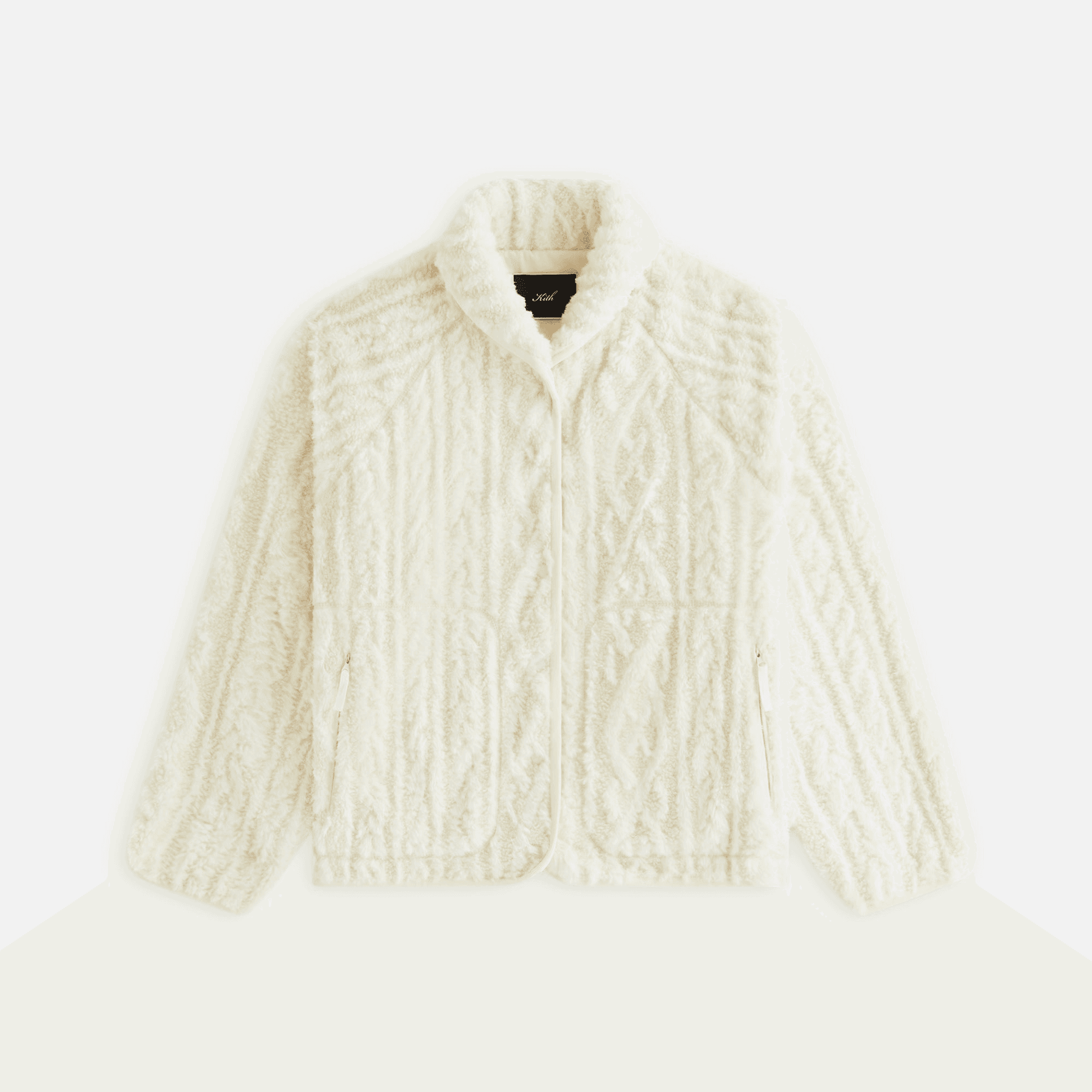 Kith Women Grayson Cable Sherpa Jacket - Sandrift