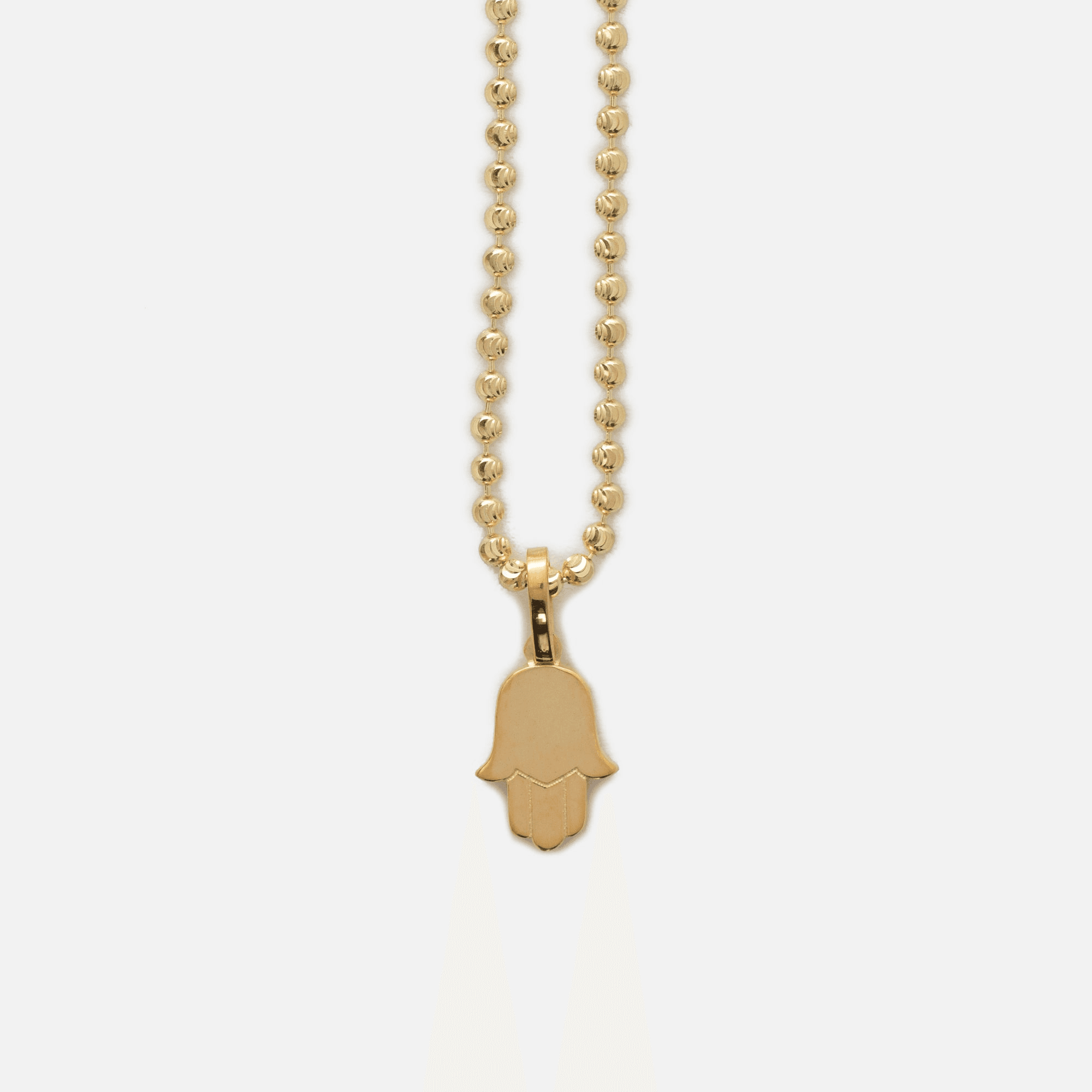 Greg Yuna Hamsa Pendant Necklace - Yellow Gold