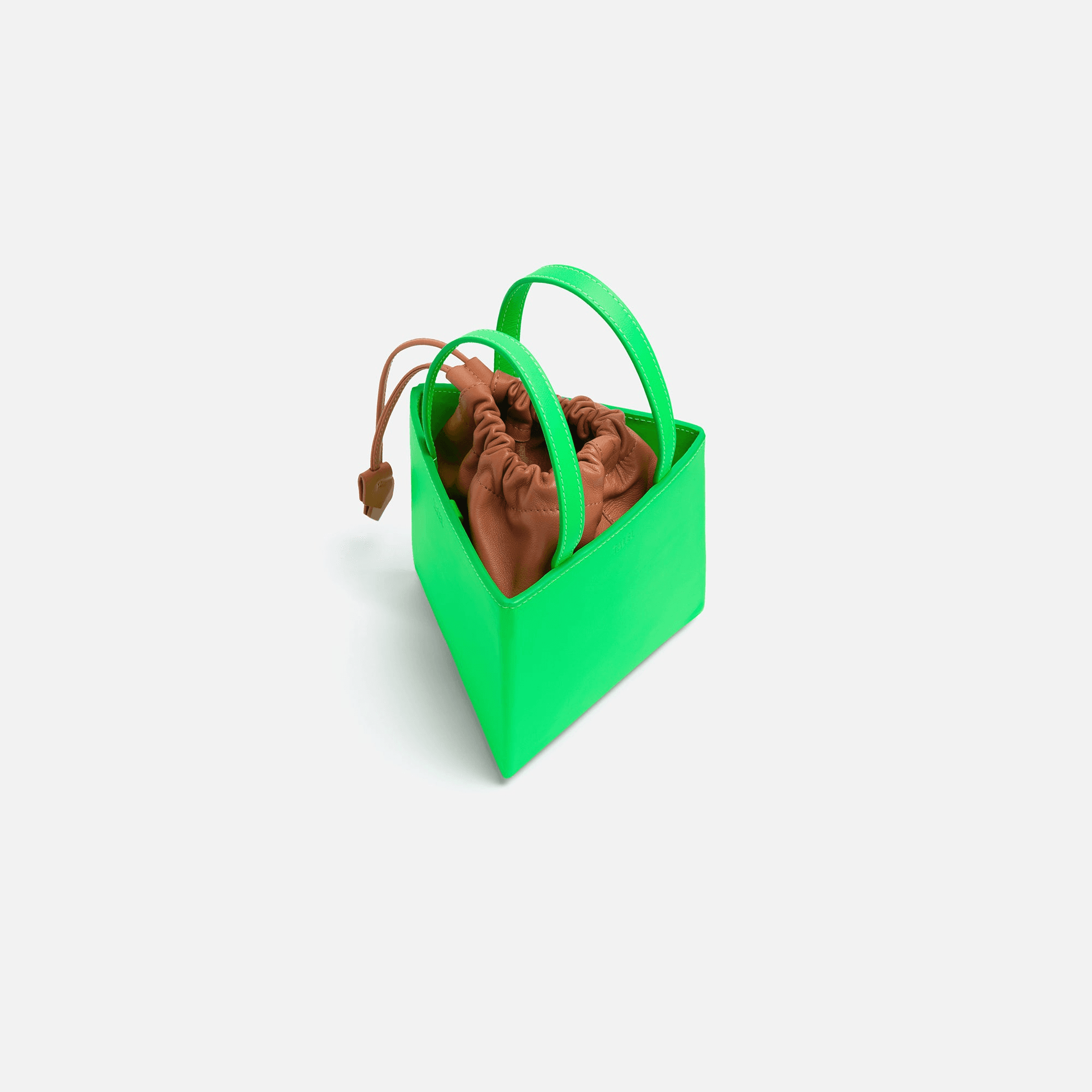 Talel Triangle Bag Small - Neon Green - Image 1