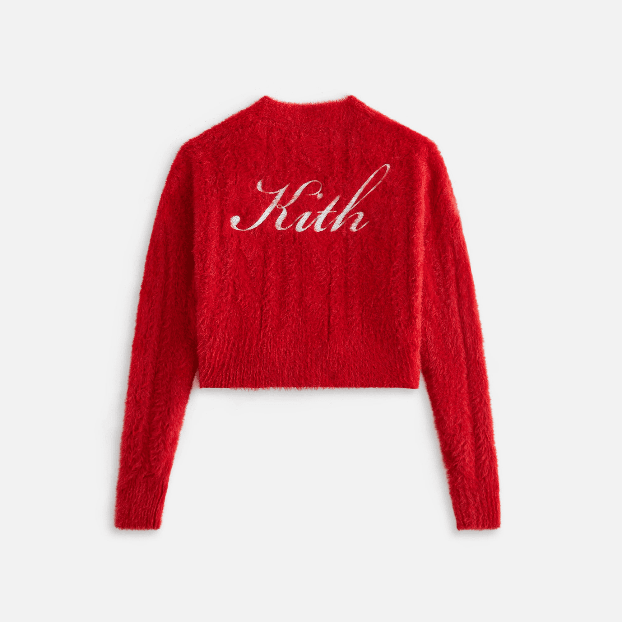Kith Kids Mohair Cable Knit Cropped Cardigan - Fury — Image 4