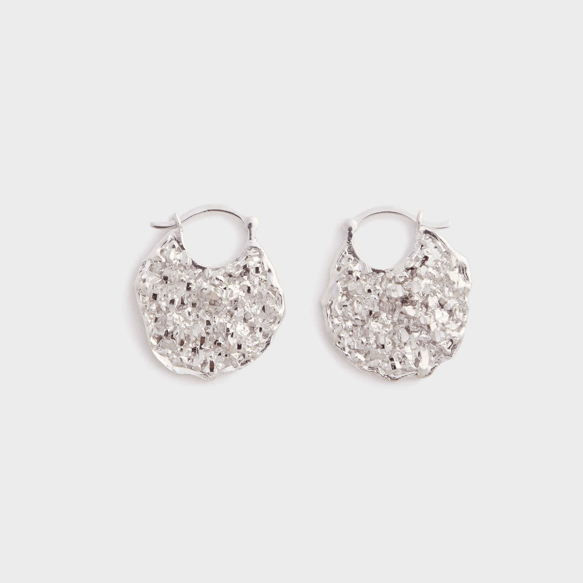 Veneda Carter Small Hoop Earring - Rhodium - Image 1