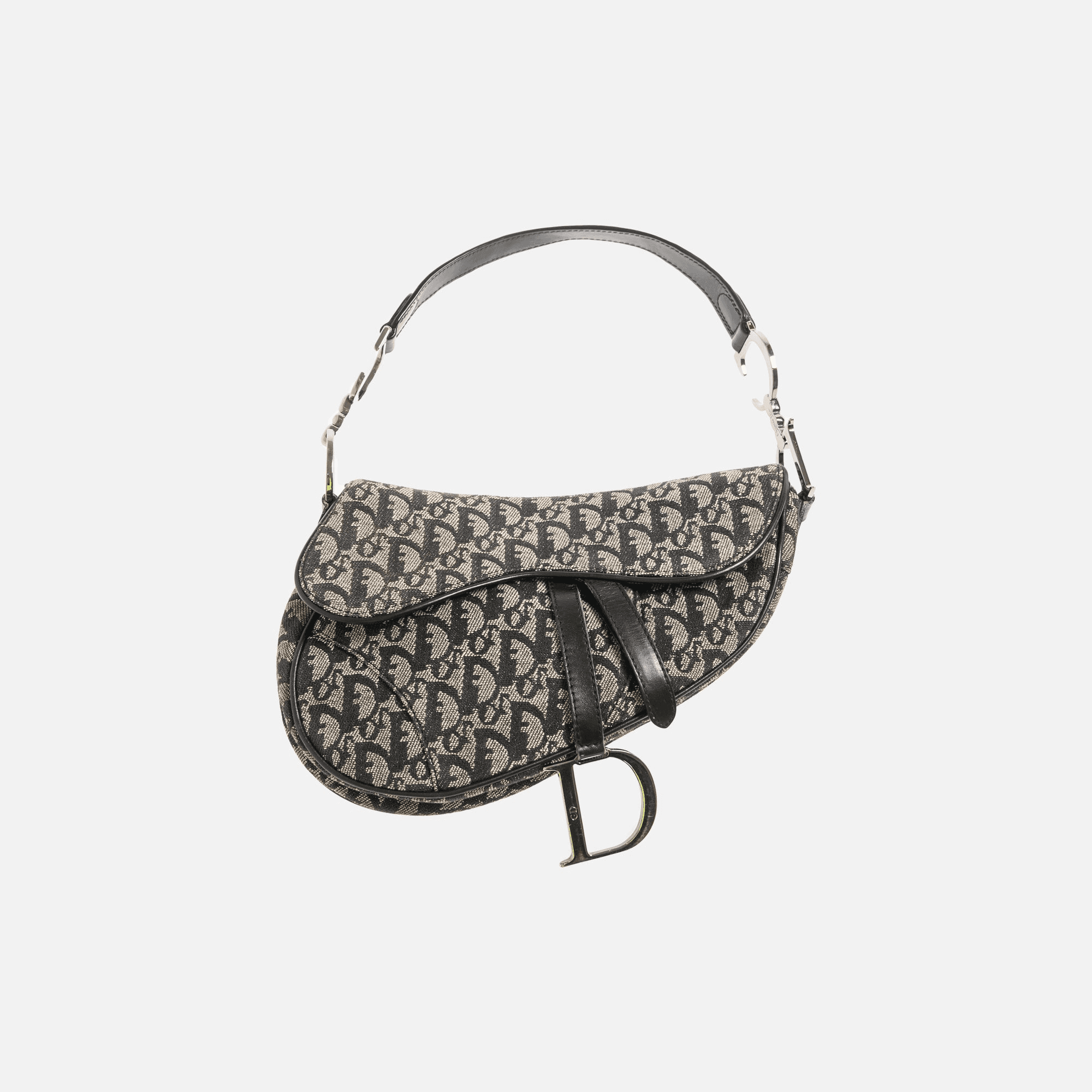 Dior Oblique Saddle Bag - Black
