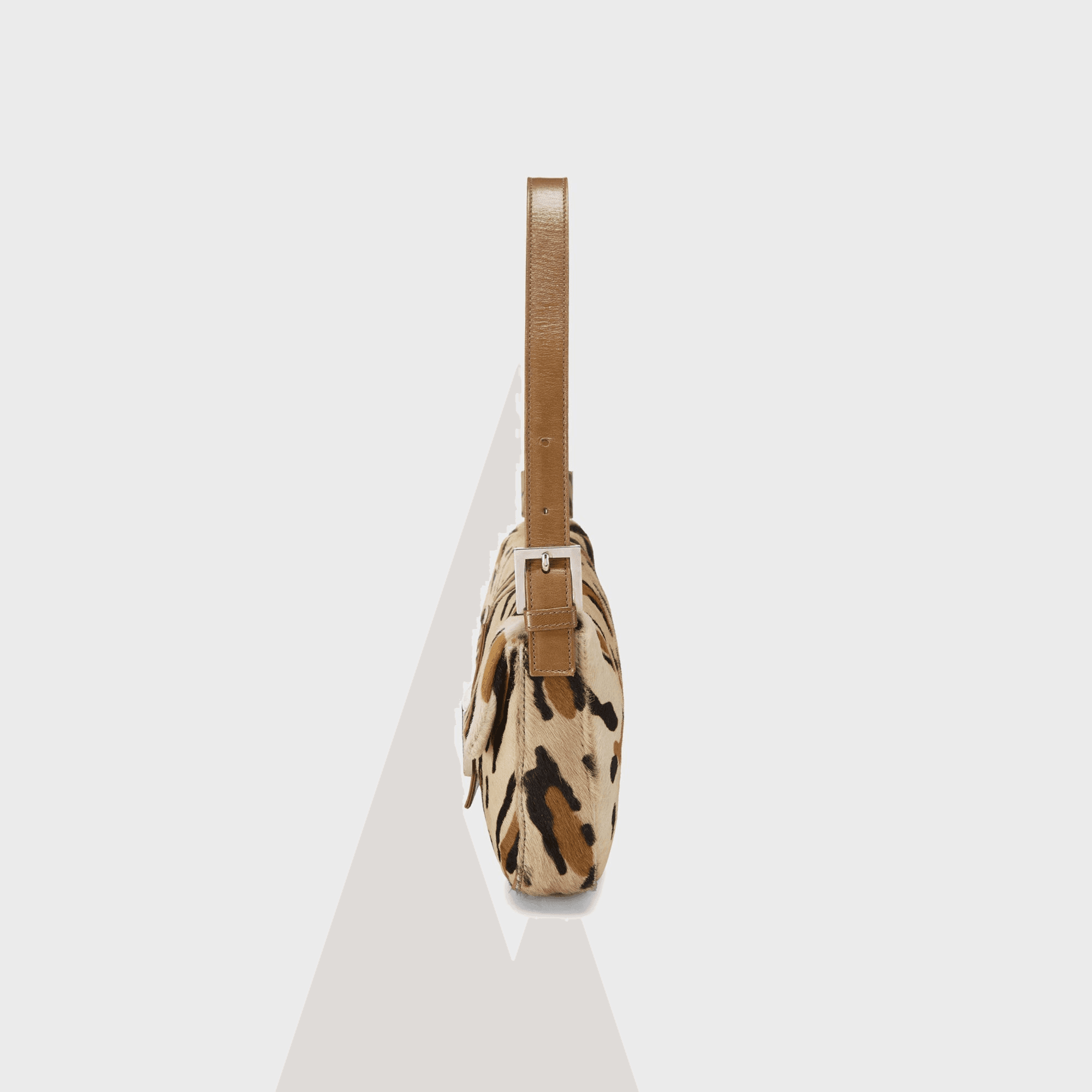 WGACA Fendi Pony Hair Baguette - Brown Leopard Print — Image 5