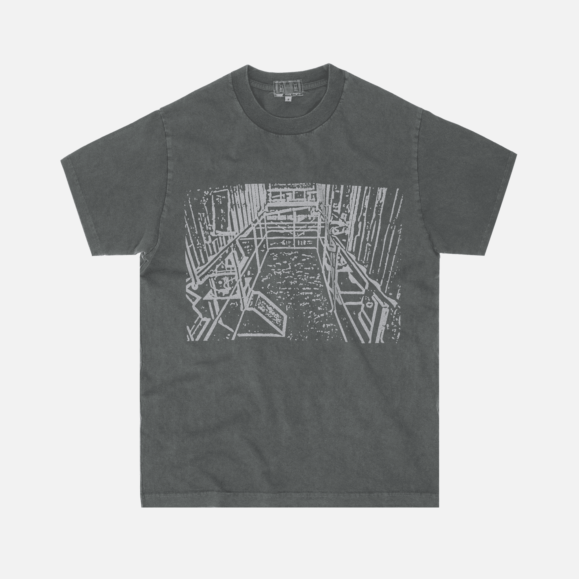 Cav Empt Overdye Little Hall Tee - Charcoal