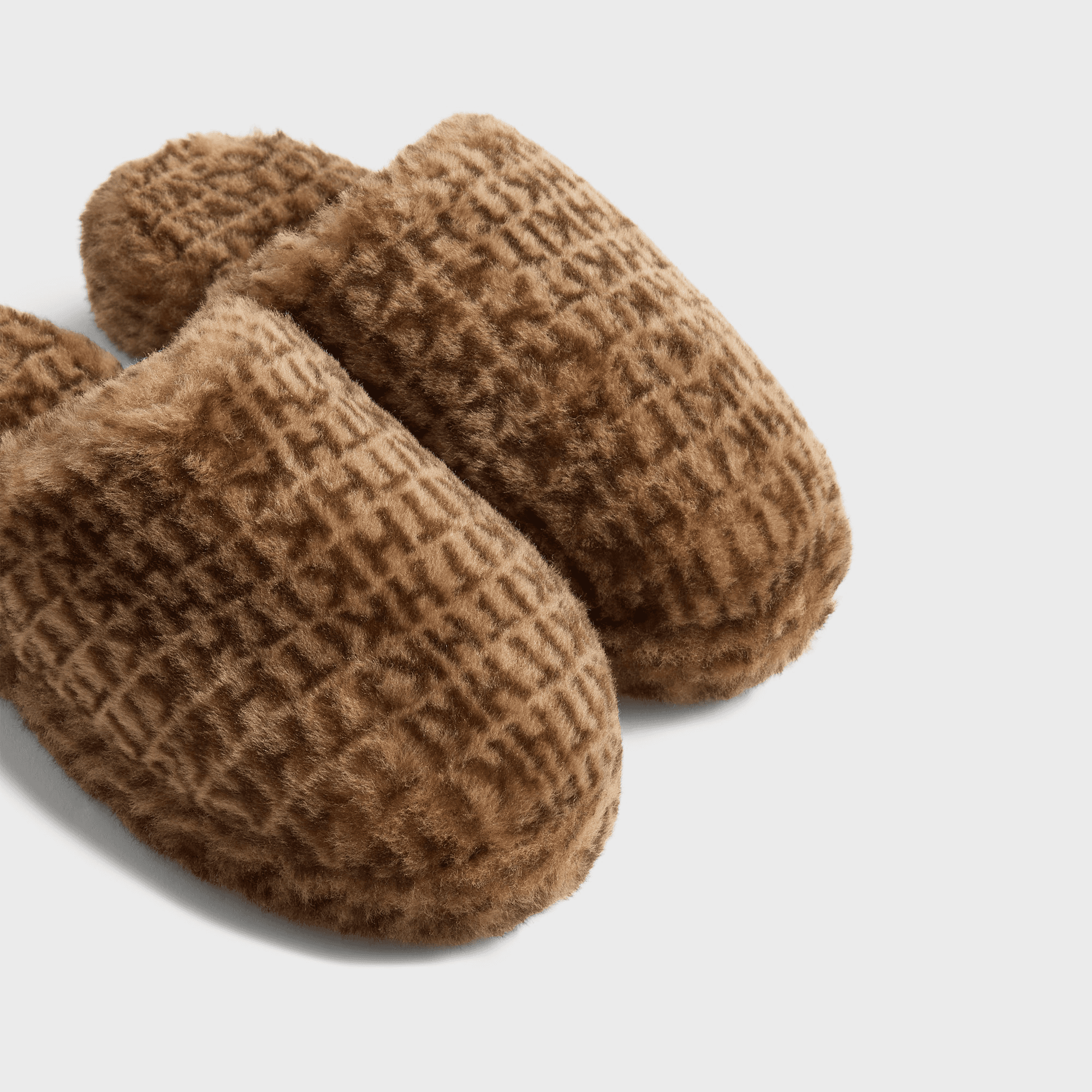 Kithmas Women Monogram Shearling Slippers - Legacy — Image 3