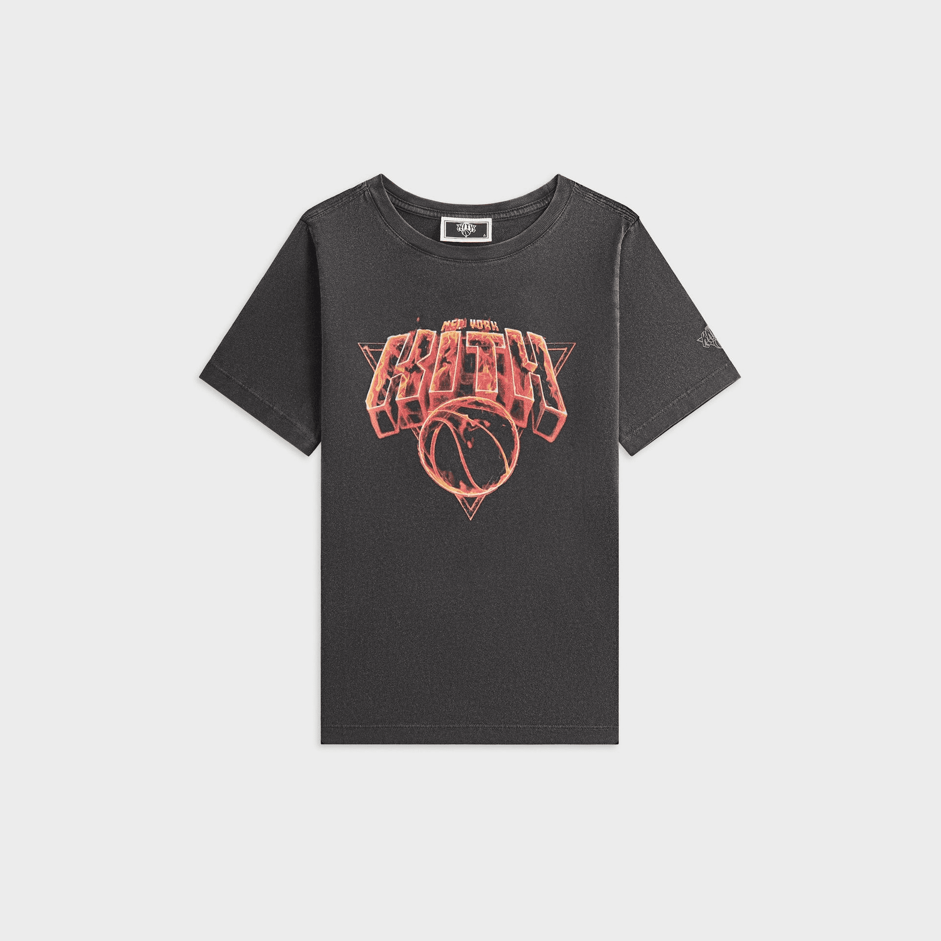 Kith Kids for the New York Knicks Vintage Fire Tee - Black — Image 6