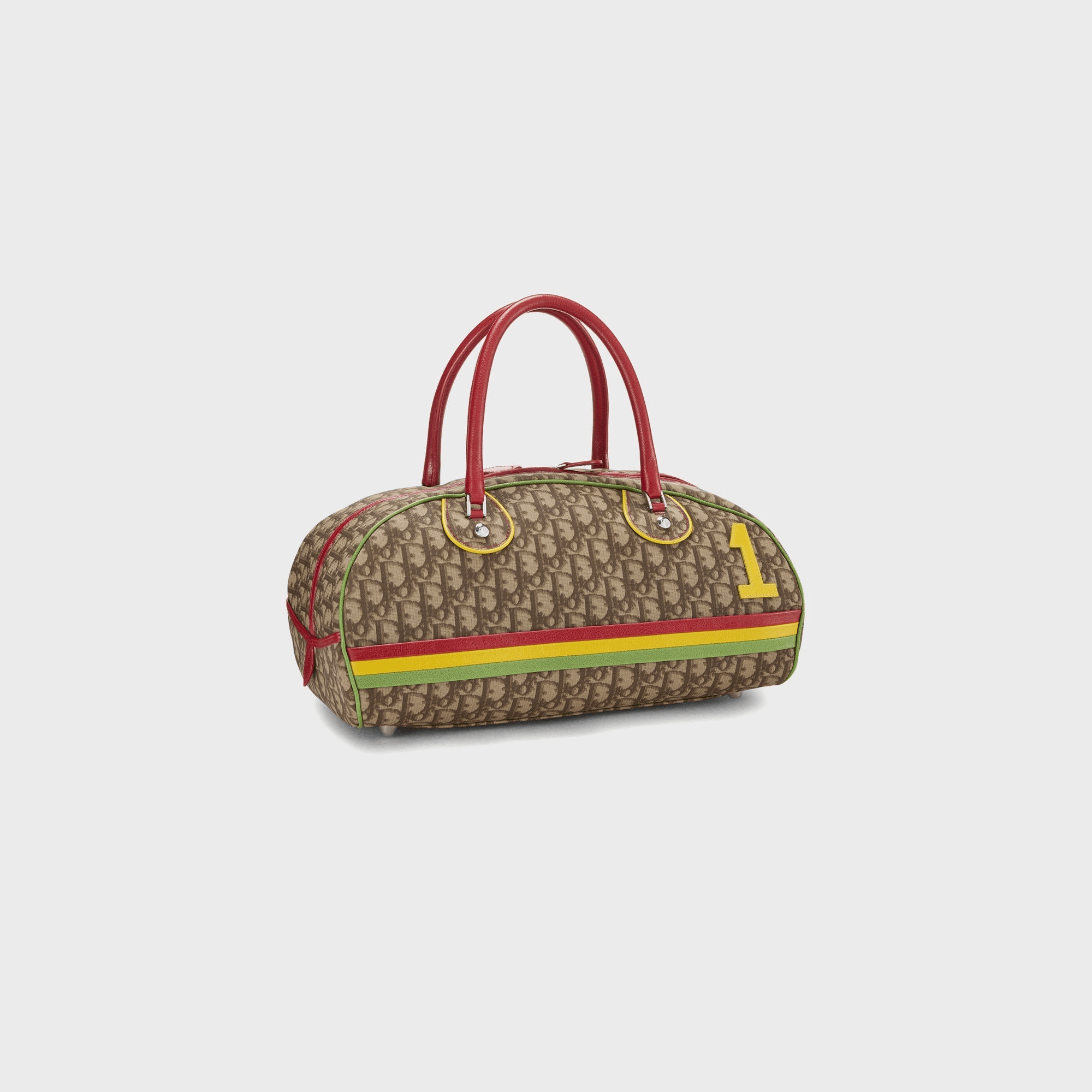 WGACA Dior Coated Canvas Rasta Bowler - Brown — Image 4
