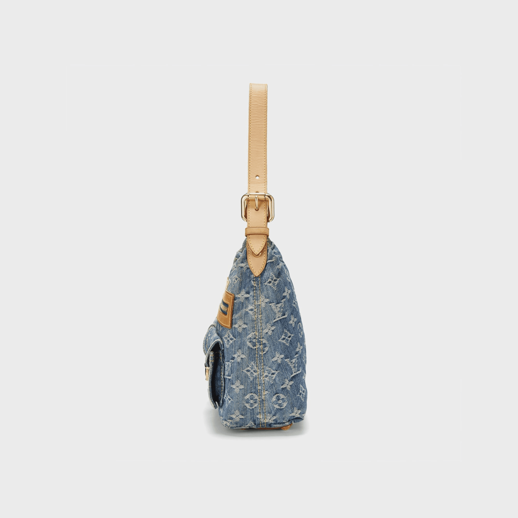 WGACA Louis Vuitton Denim Baggy Pm - Blue — Image 6