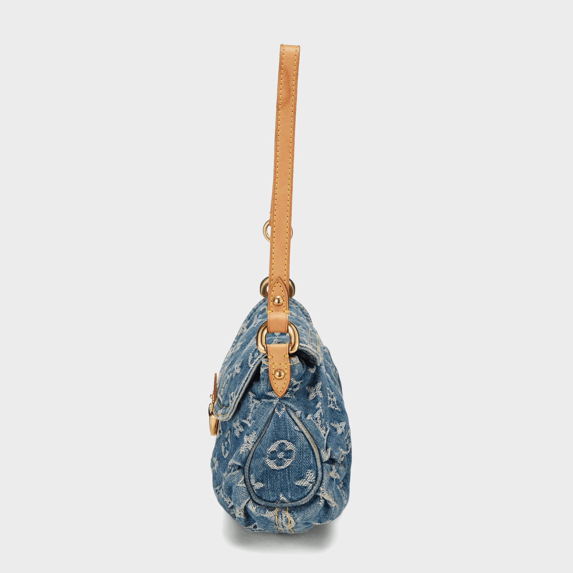 WGACA Louis Vuitton Denim Pleaty Mini - Blue — Image 6