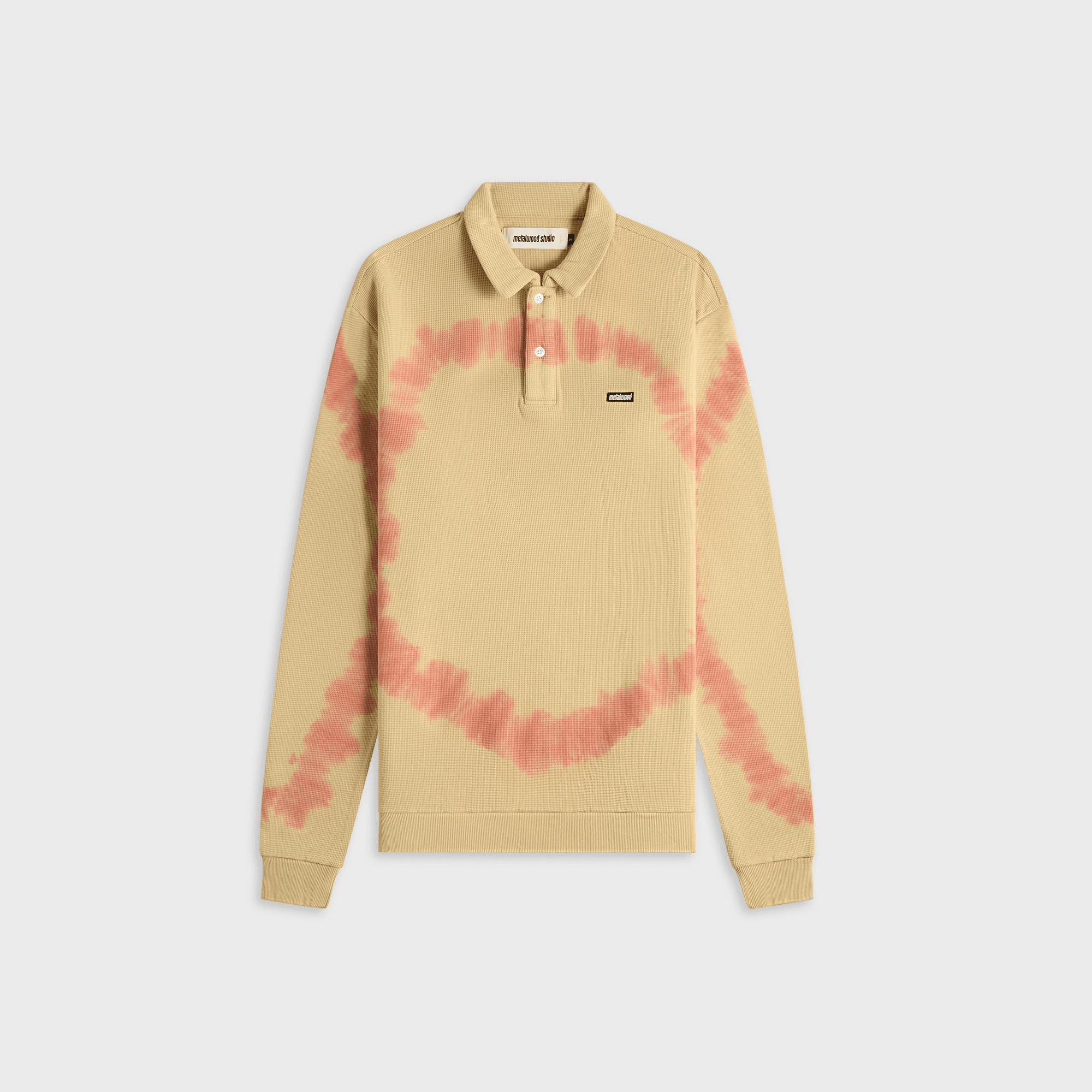 Metalwood Mini Metal Logo Thermal Polo - Slime - Image 1