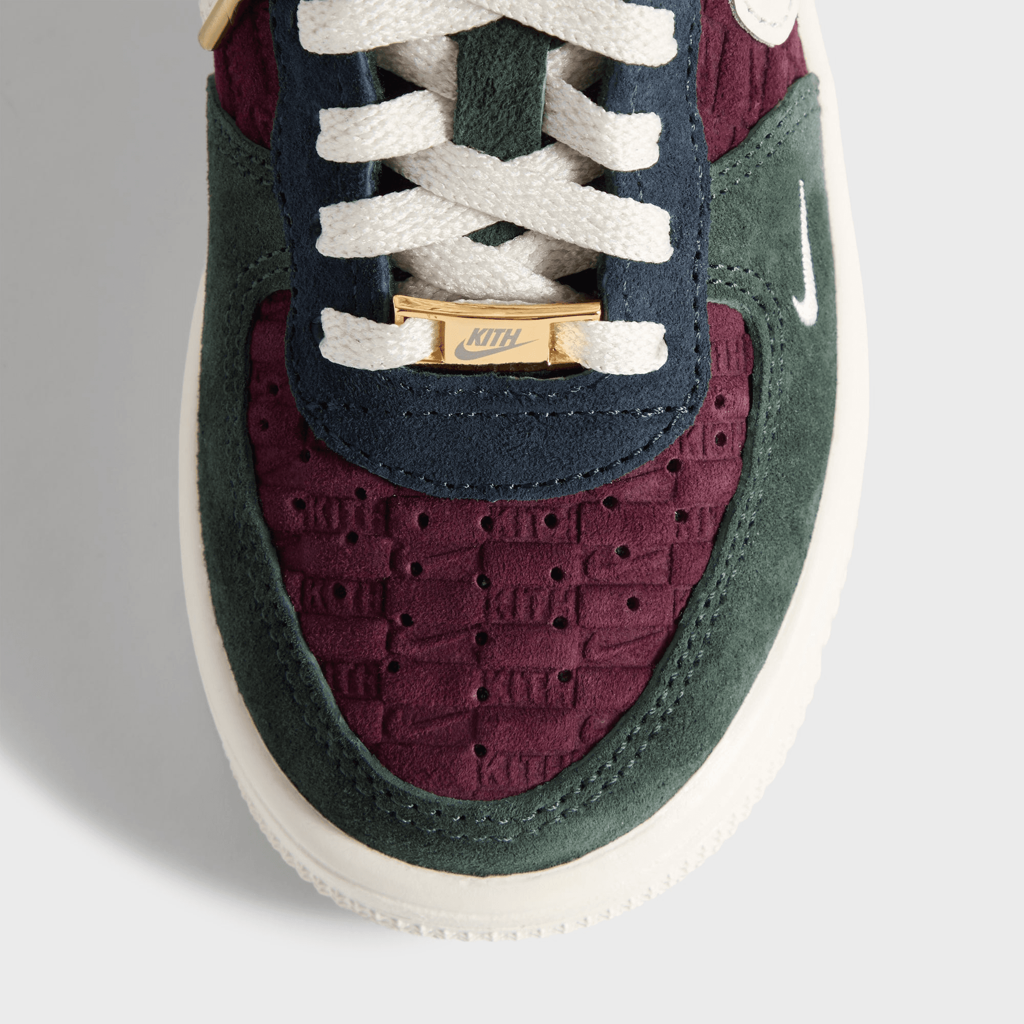 Kith for Nike PS Air Force 1 Low Lace - Night Maroon / Phantom — Image 3