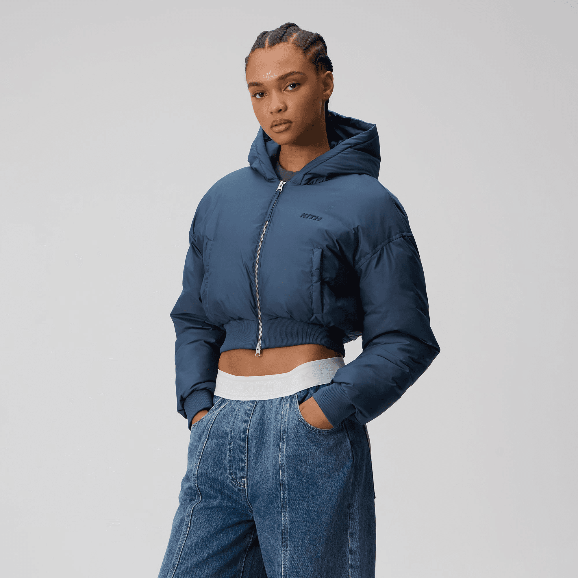 Kith Women Bex Cropped Nylon Puffer - Resolve — Image 4