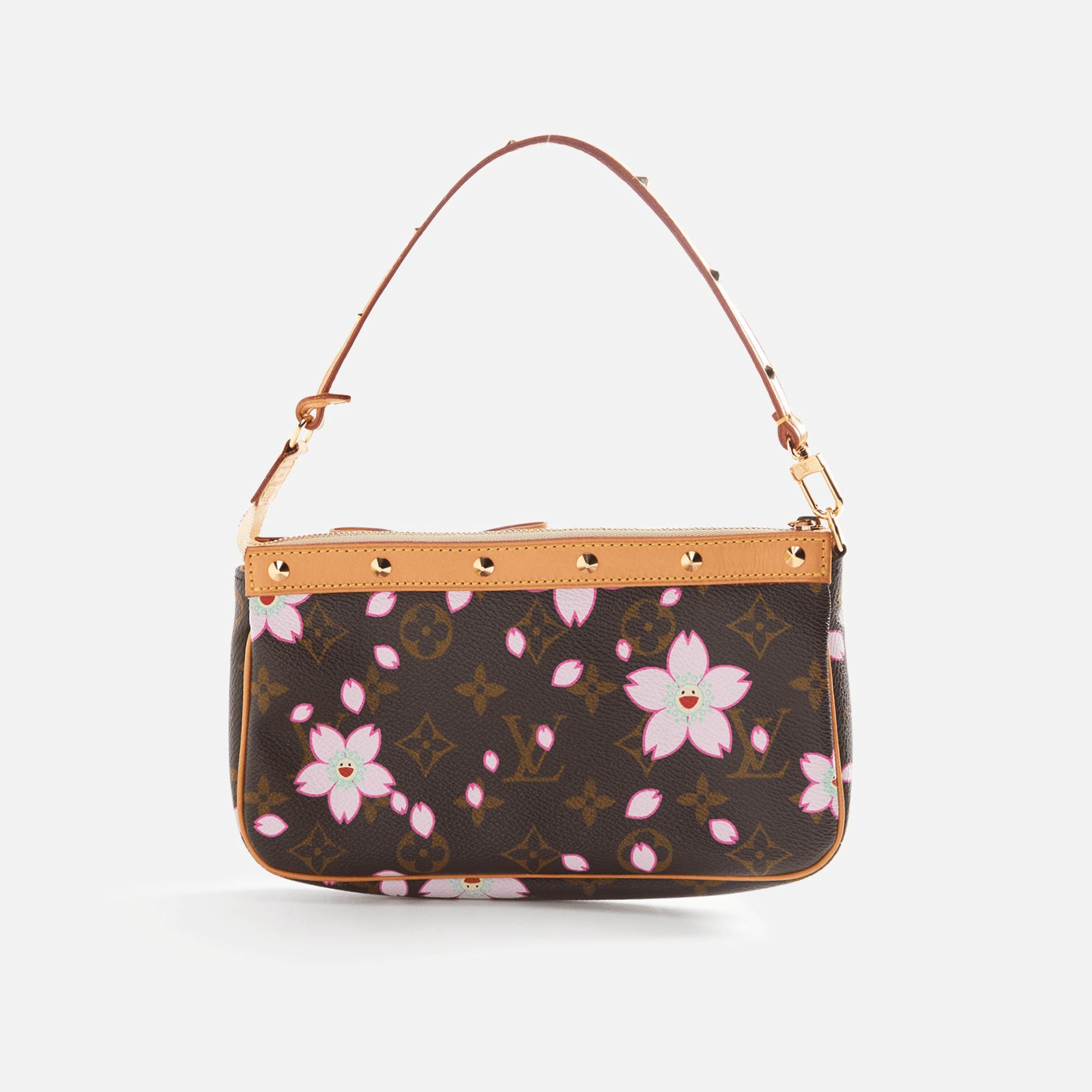 WGACA Louis Vuitton Murakami Blossom Pochette - Brown — Image 2