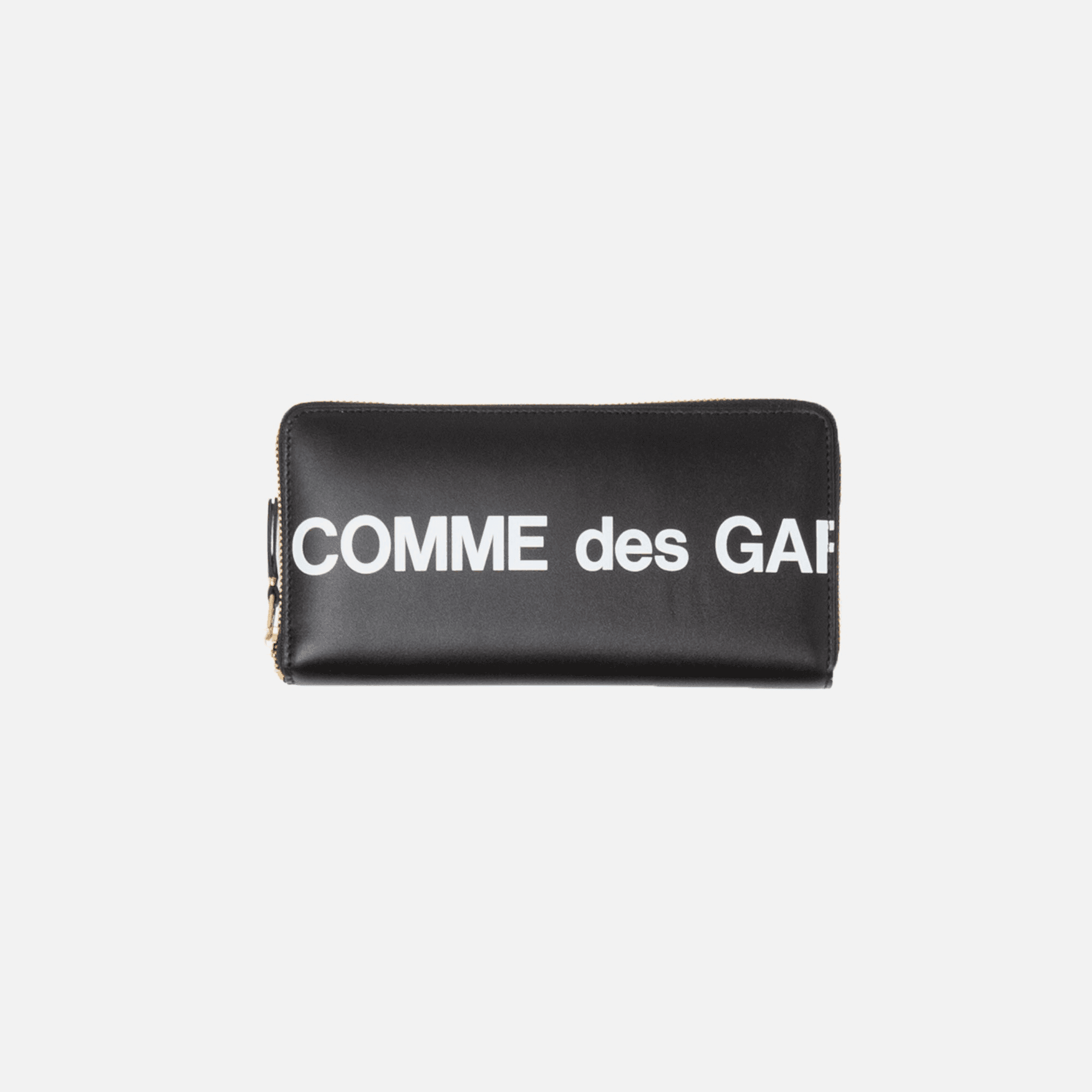 CDG Pocket Long Zip Wallet Huge Logo - Black
