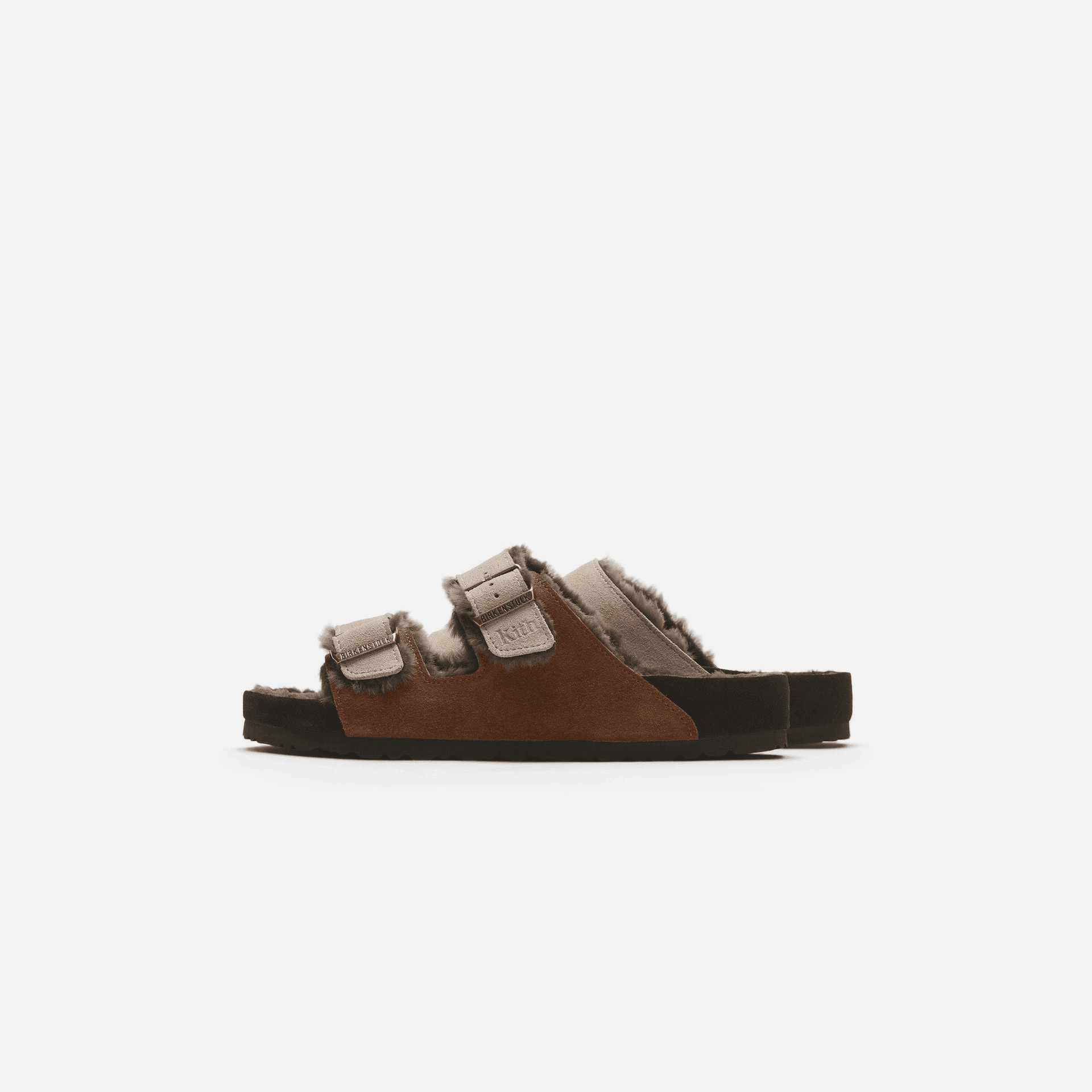 Kith Women for Birkenstock Arizona Shearling - Mink / Dark Brown — Image 9
