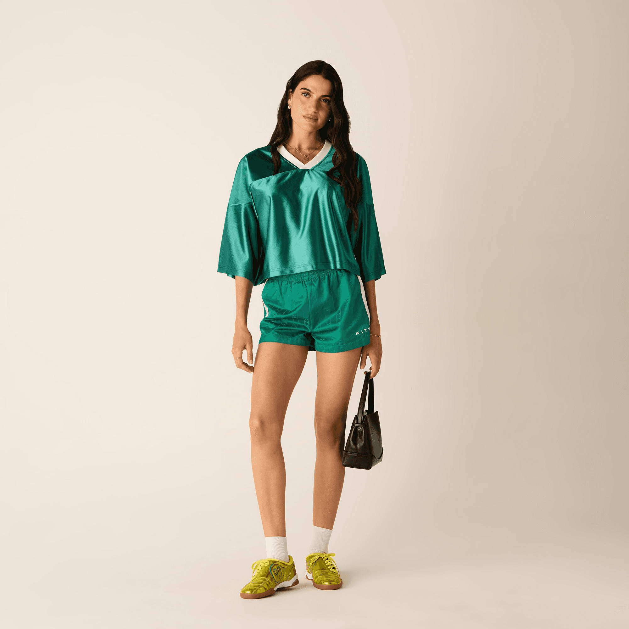 Kith Women Koda Cropped Football Jersey - Newt — Image 7