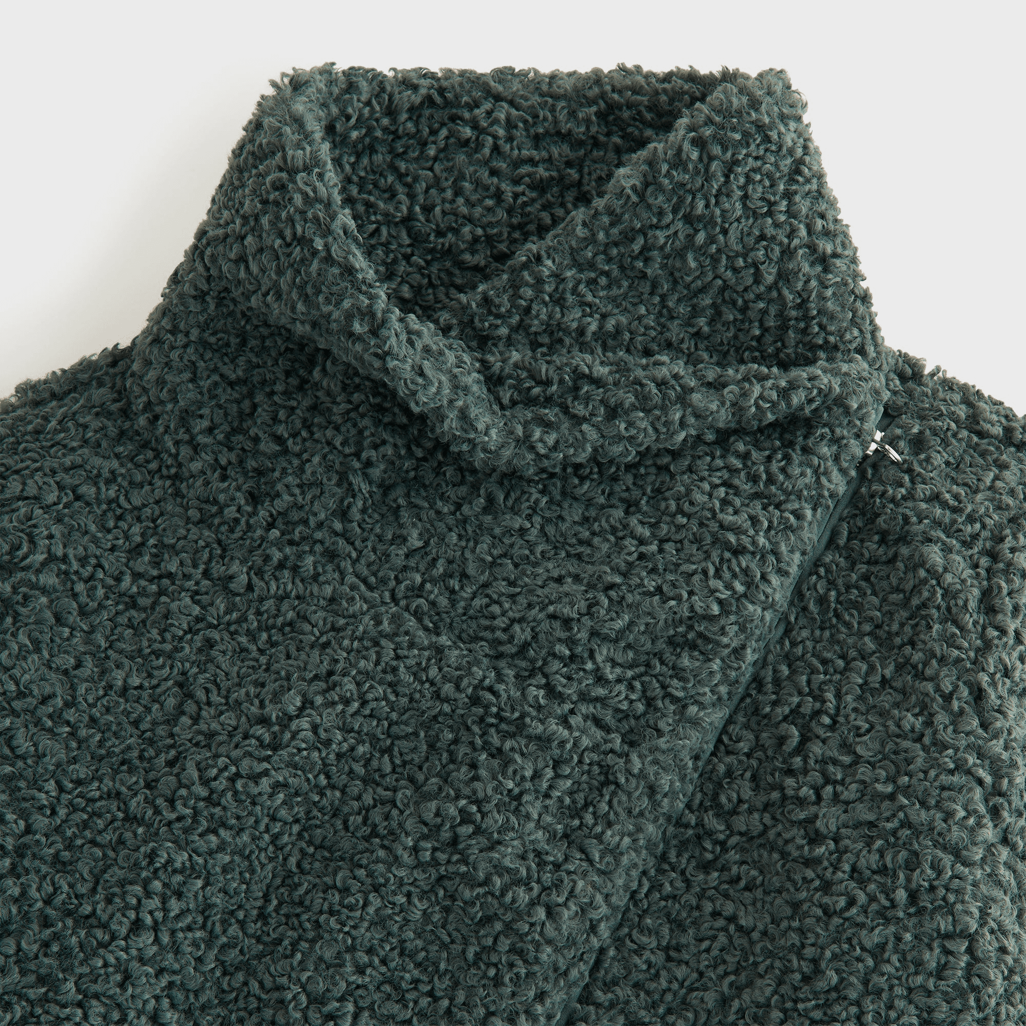 Kith Women Helia Sherpa Asymmetrical Jacket - Machine — Image 2