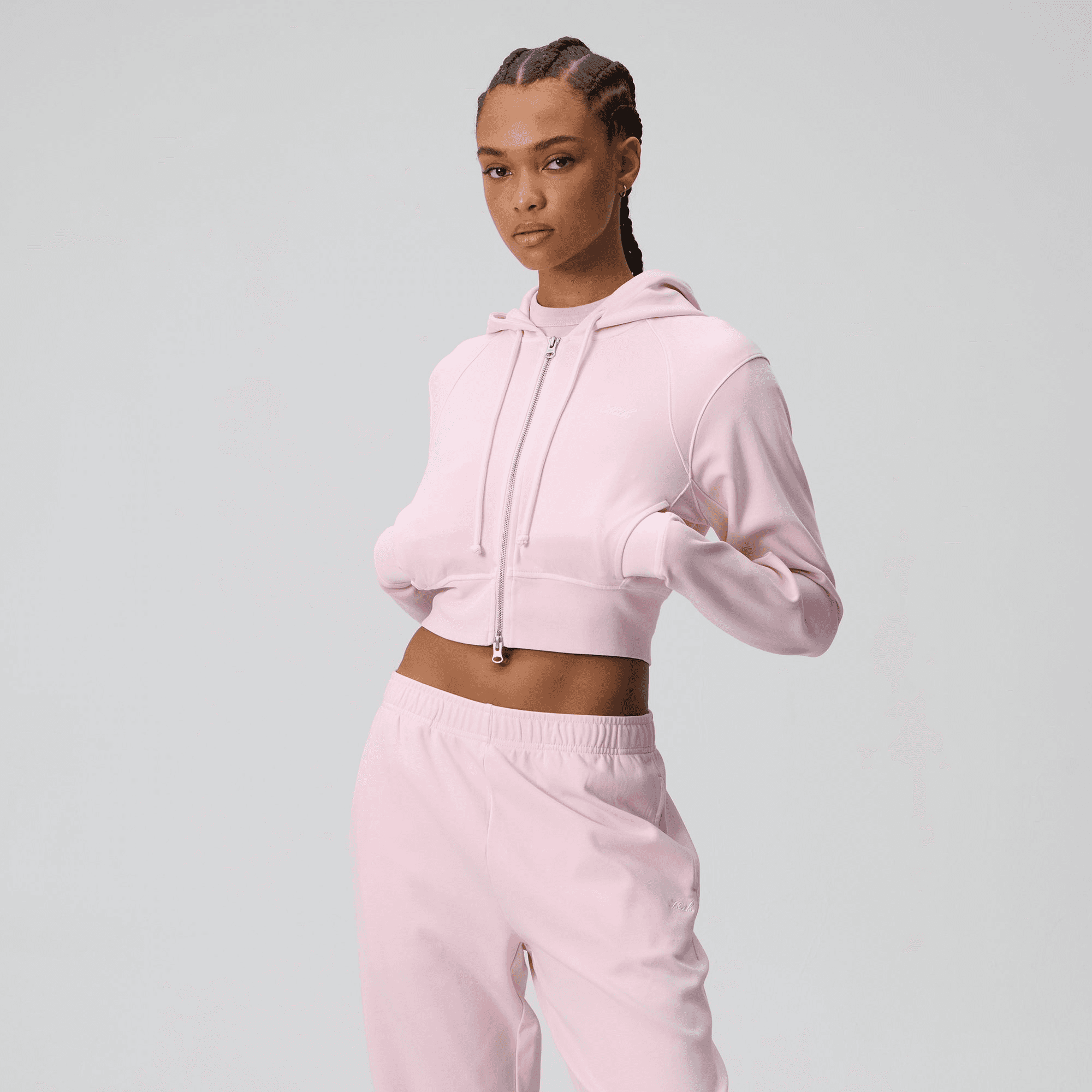 Kith Women Davin Cropped Hoodie - Rosalite — Image 4