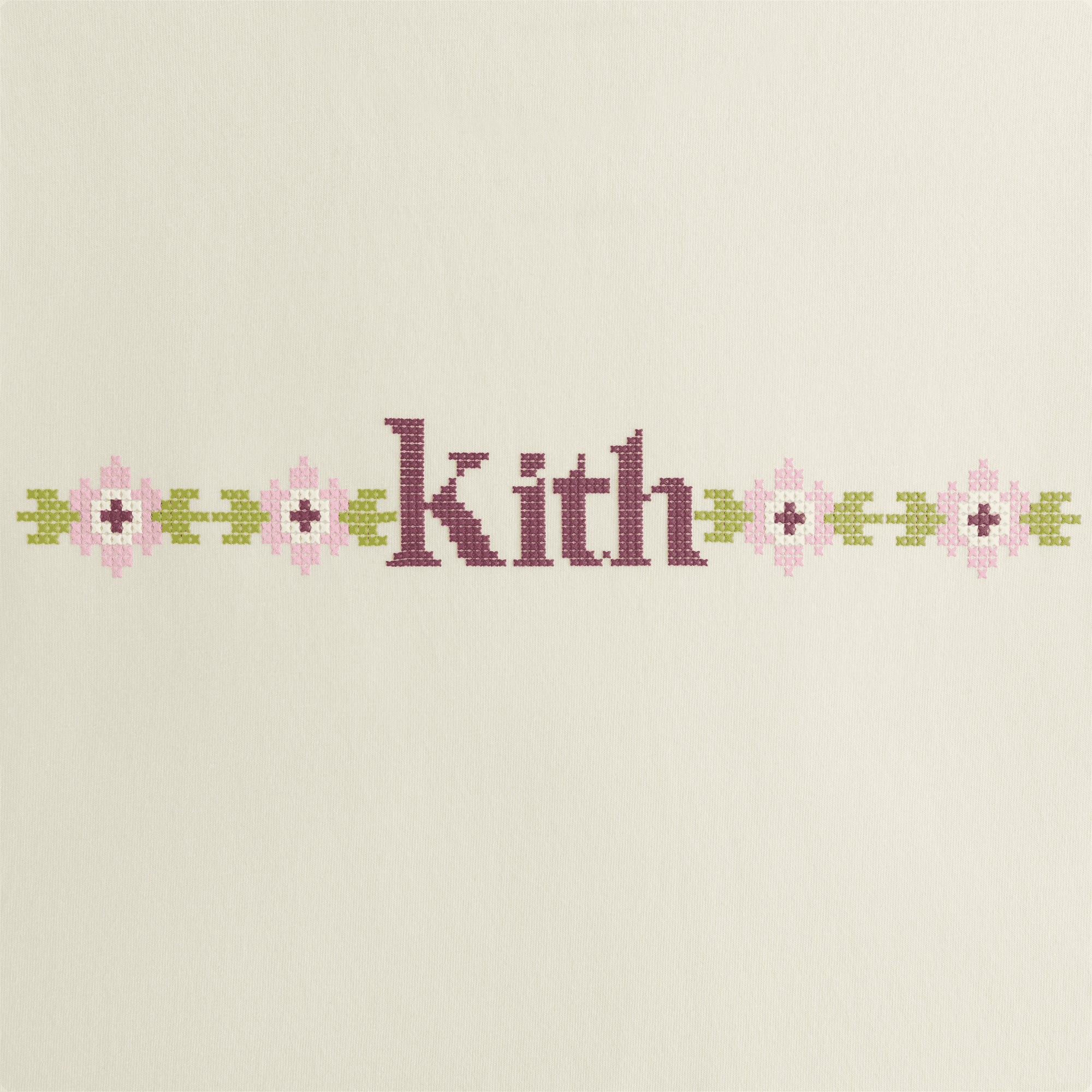 Kith Women Mulberry Needlepoint Vintage Tee - Sandrift — Image 4