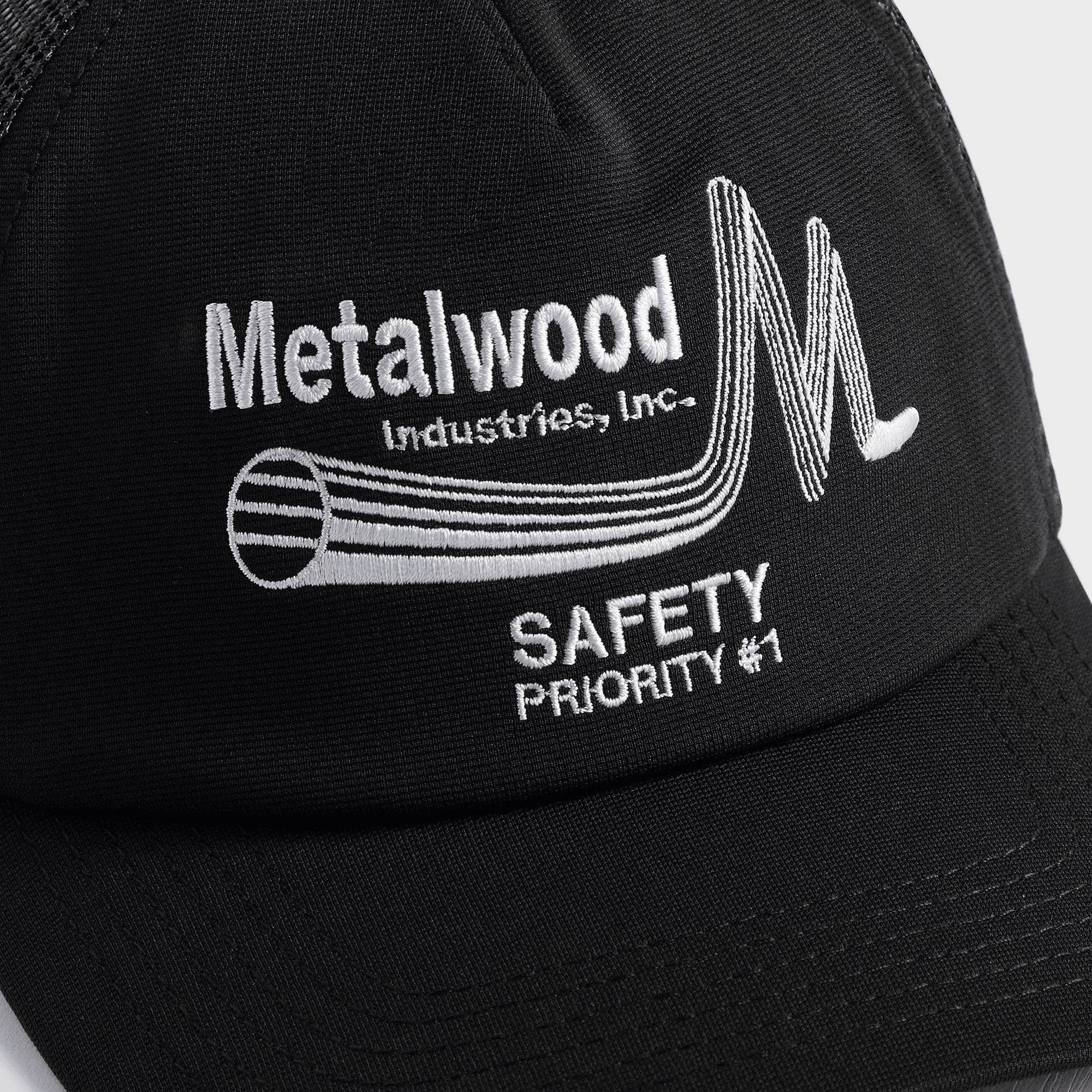 Metalwood Safety Trucker Cap - Black — Image 2