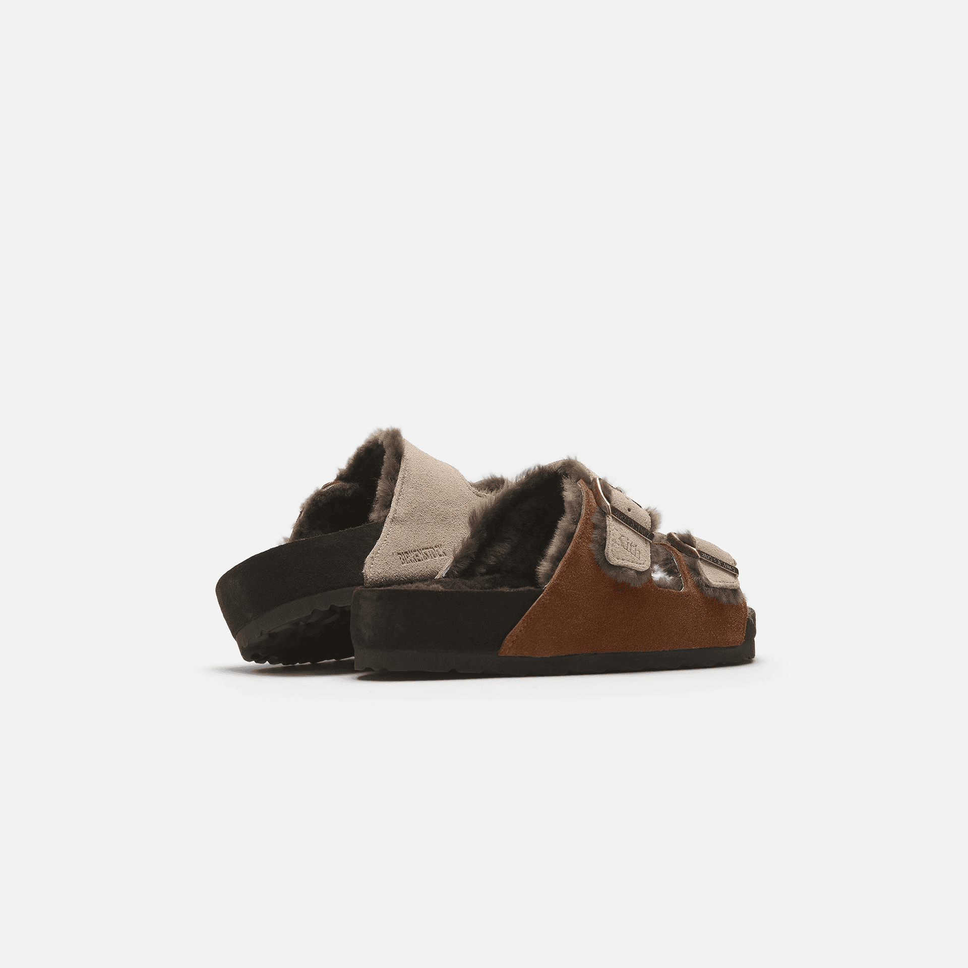 Kith Women for Birkenstock Arizona Shearling - Mink / Dark Brown — Image 6