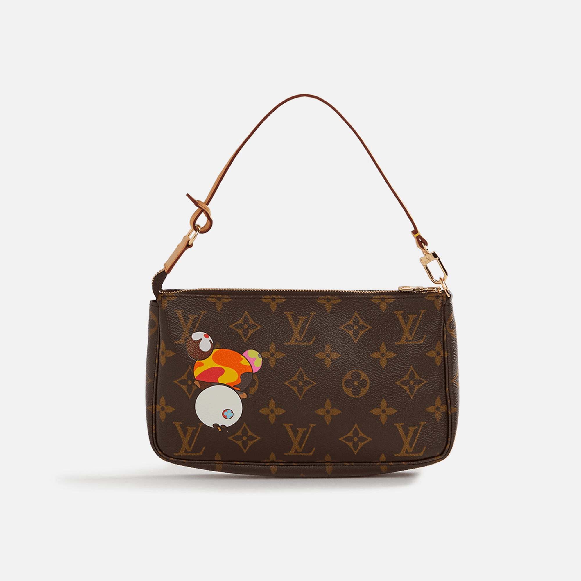 WGACA Louis Vuitton x Takashi Murakami Panda Pochette - Brown — Image 2
