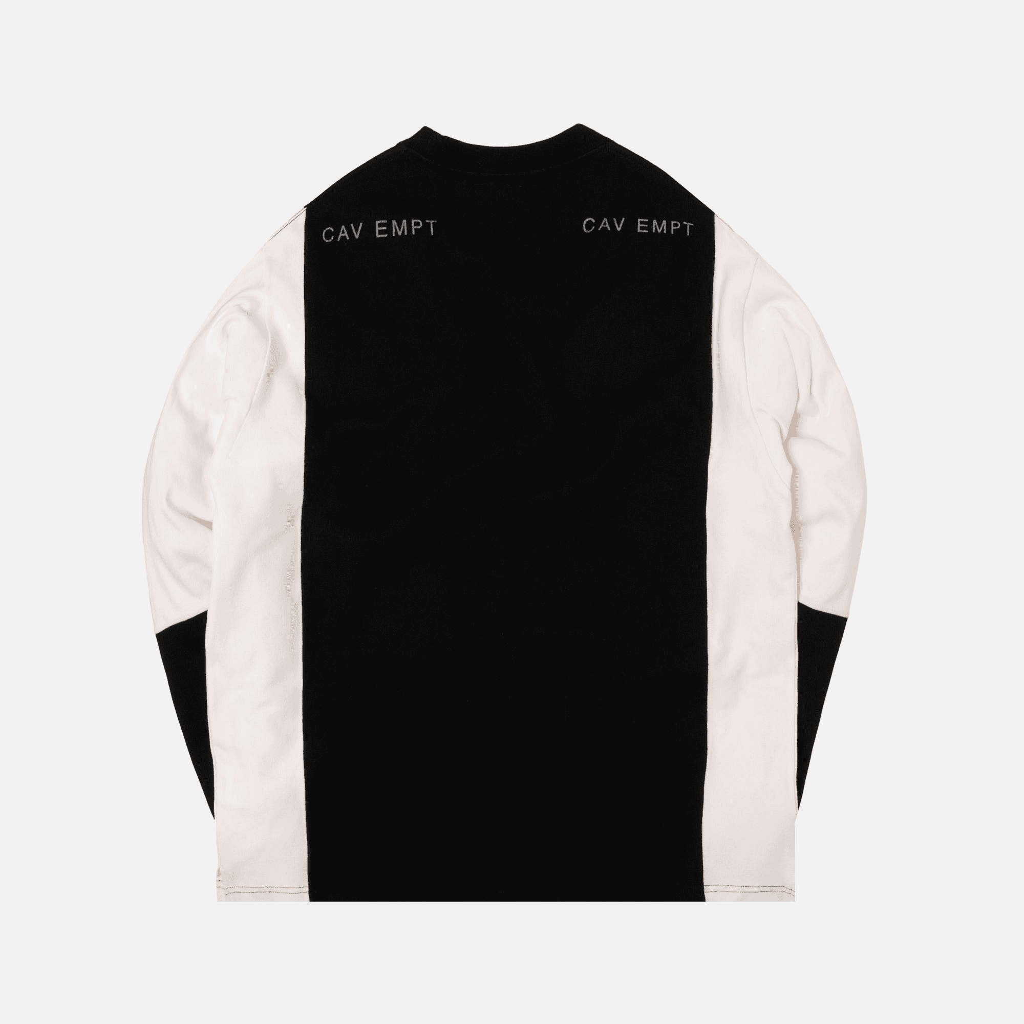Cav Empt Silver Card L/S Tee - Black / White — Image 2