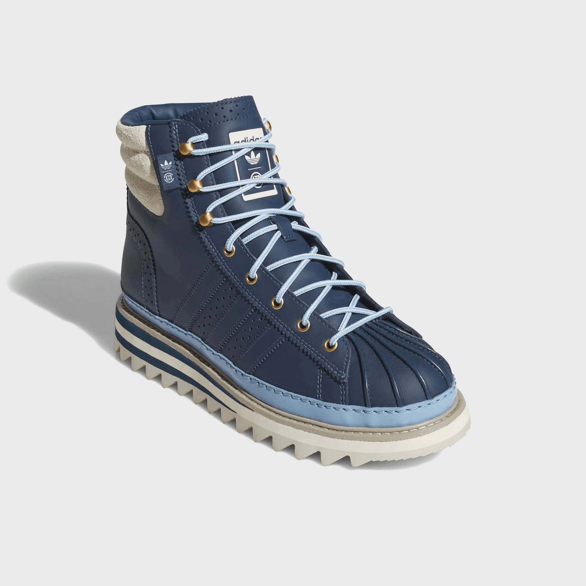 adidas x Edison Chen Clot Pro Model Boot - Mineral Blue / Cream White — Image 4