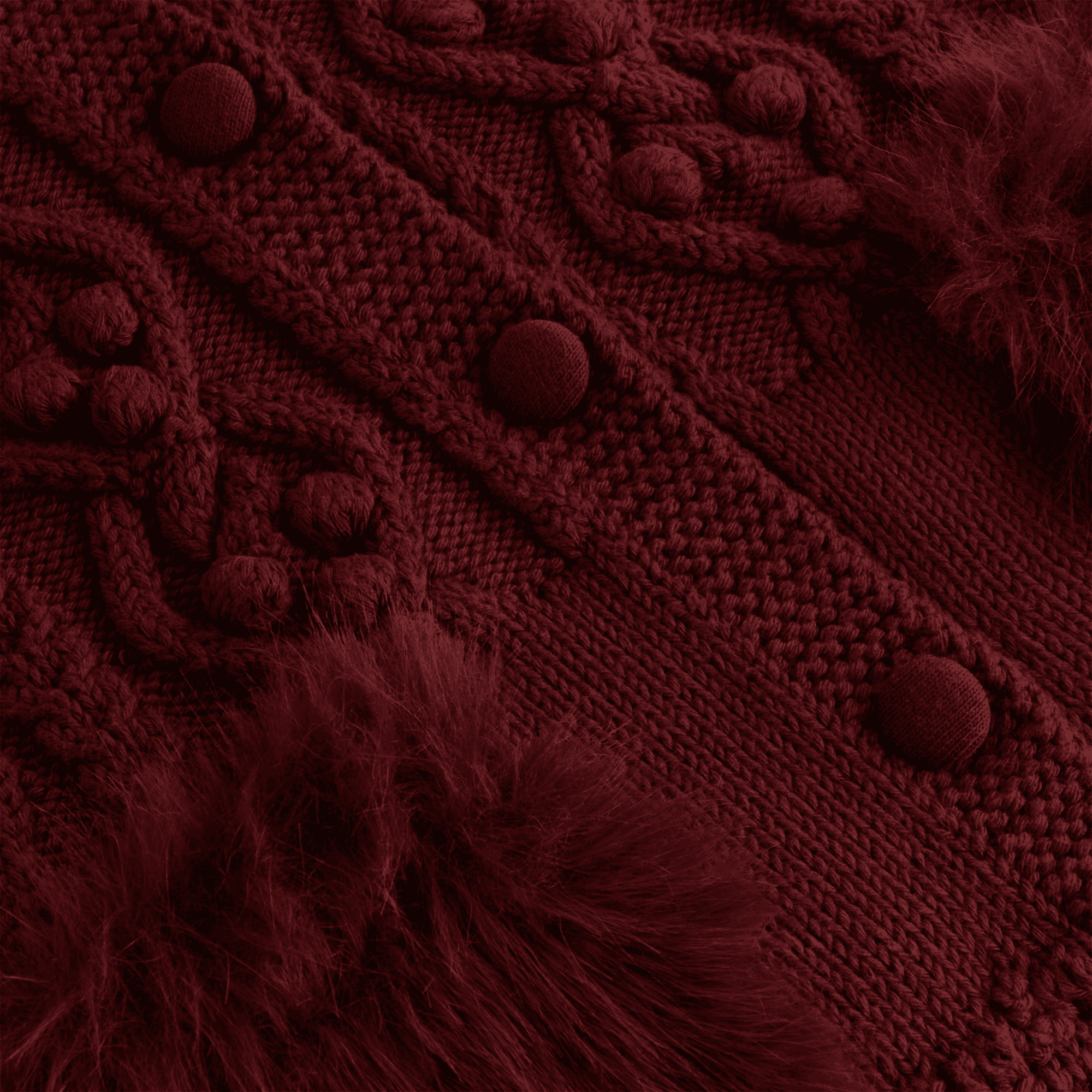 Kith Women Hartley Knit Fur Hooded Vest - Haut — Image 2