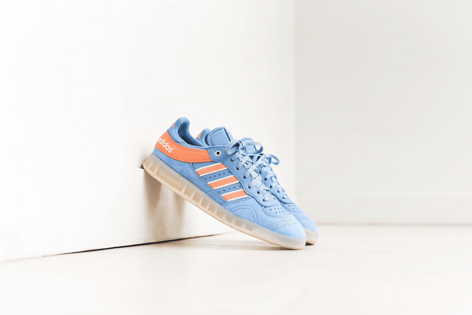 adidas x Oyster Handball Top - Ash Blue / Coral / White