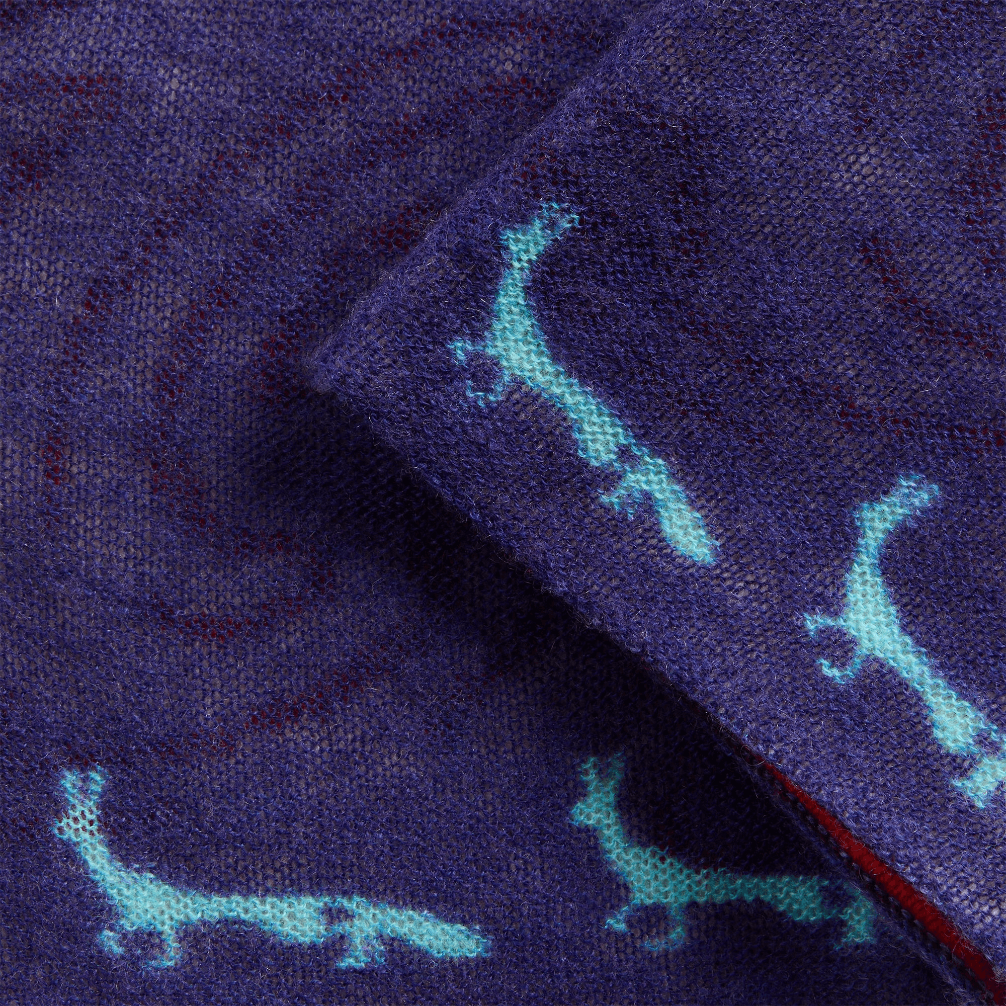 ADRIAN CASHMERE Houndhare Beanie - Purple — Image 2