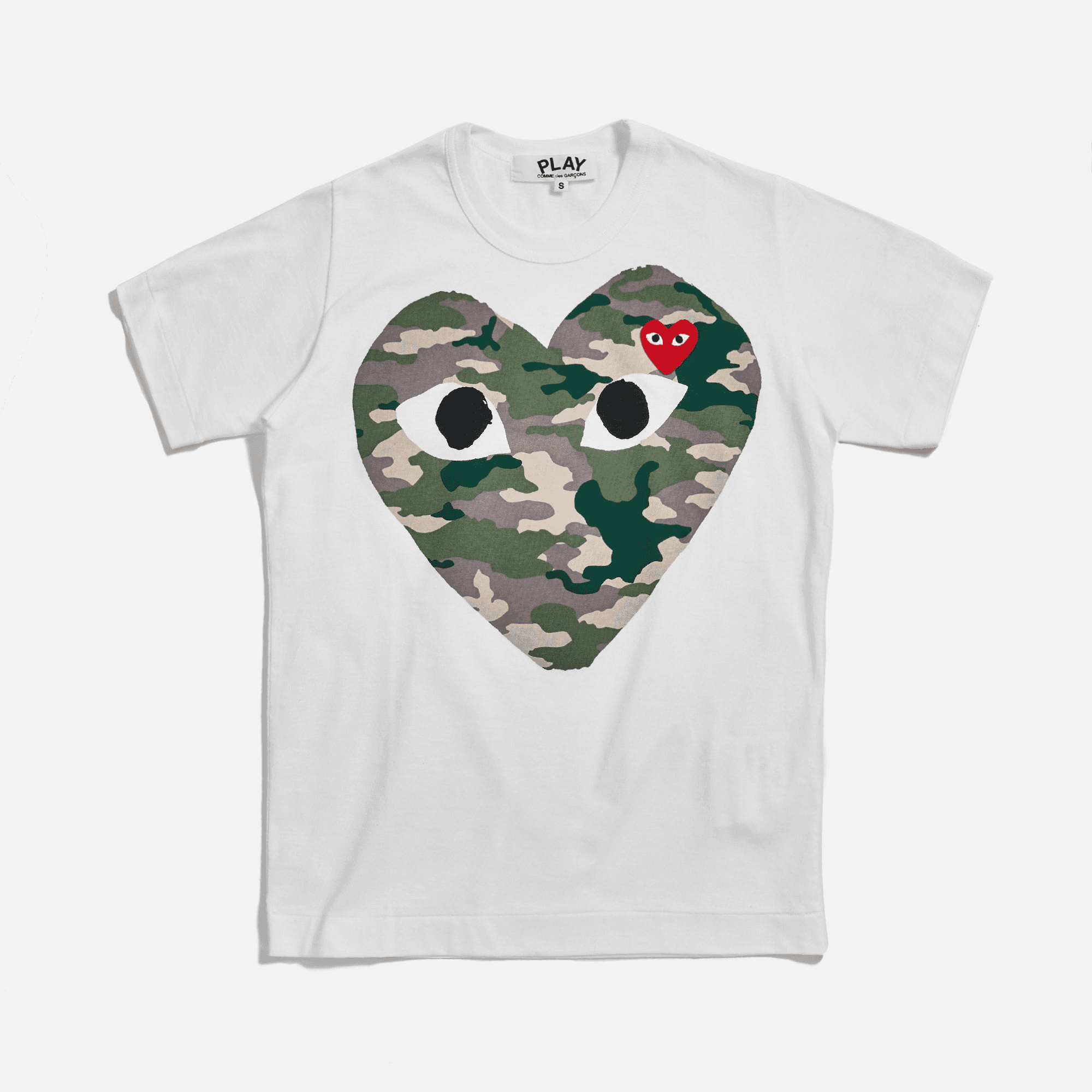 Comme des Garçons WMNS Tee - White / Camo