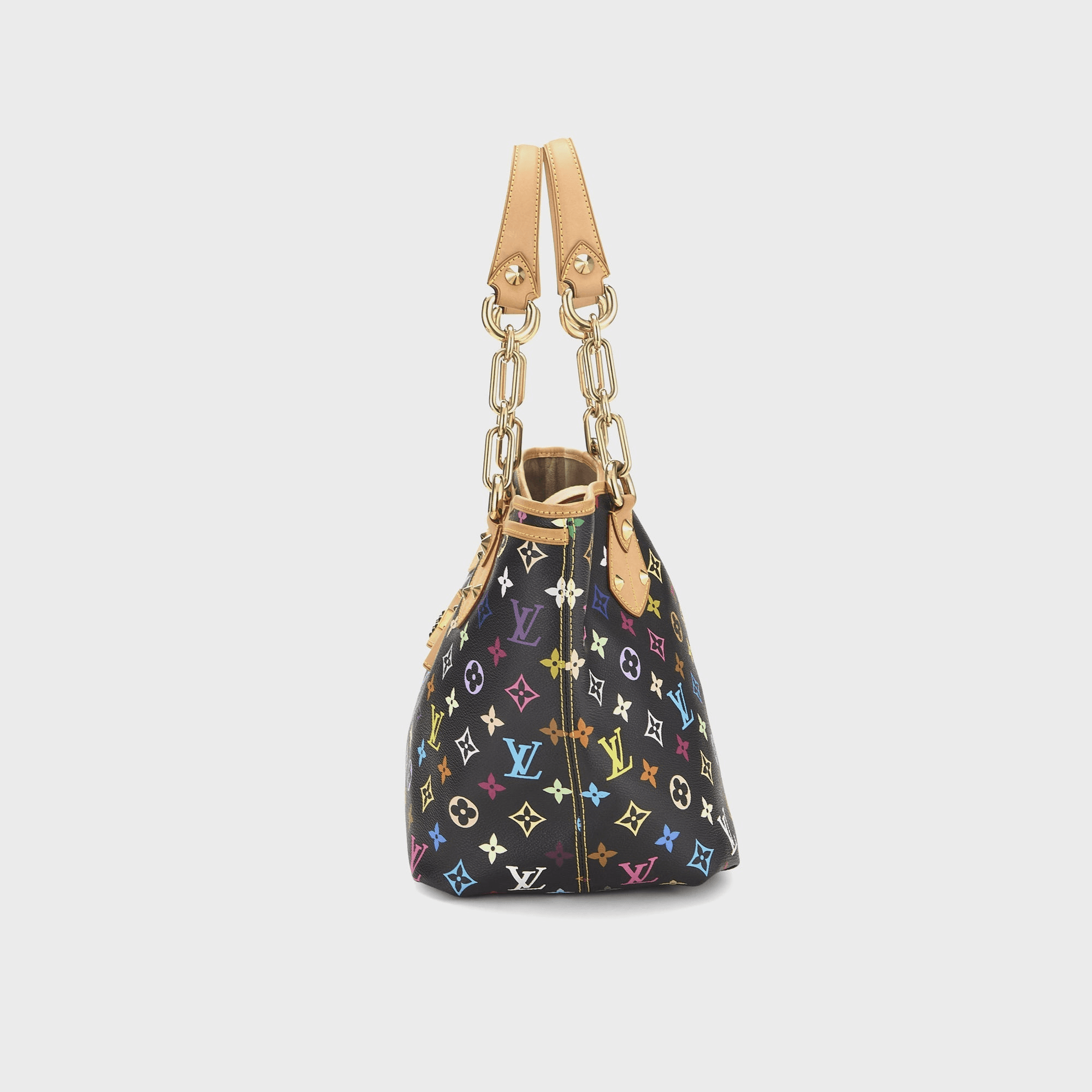 WGACA Takashi Murakami x Louis Vuitton White Monogram Multicolore Annie GM - Black — Image 4