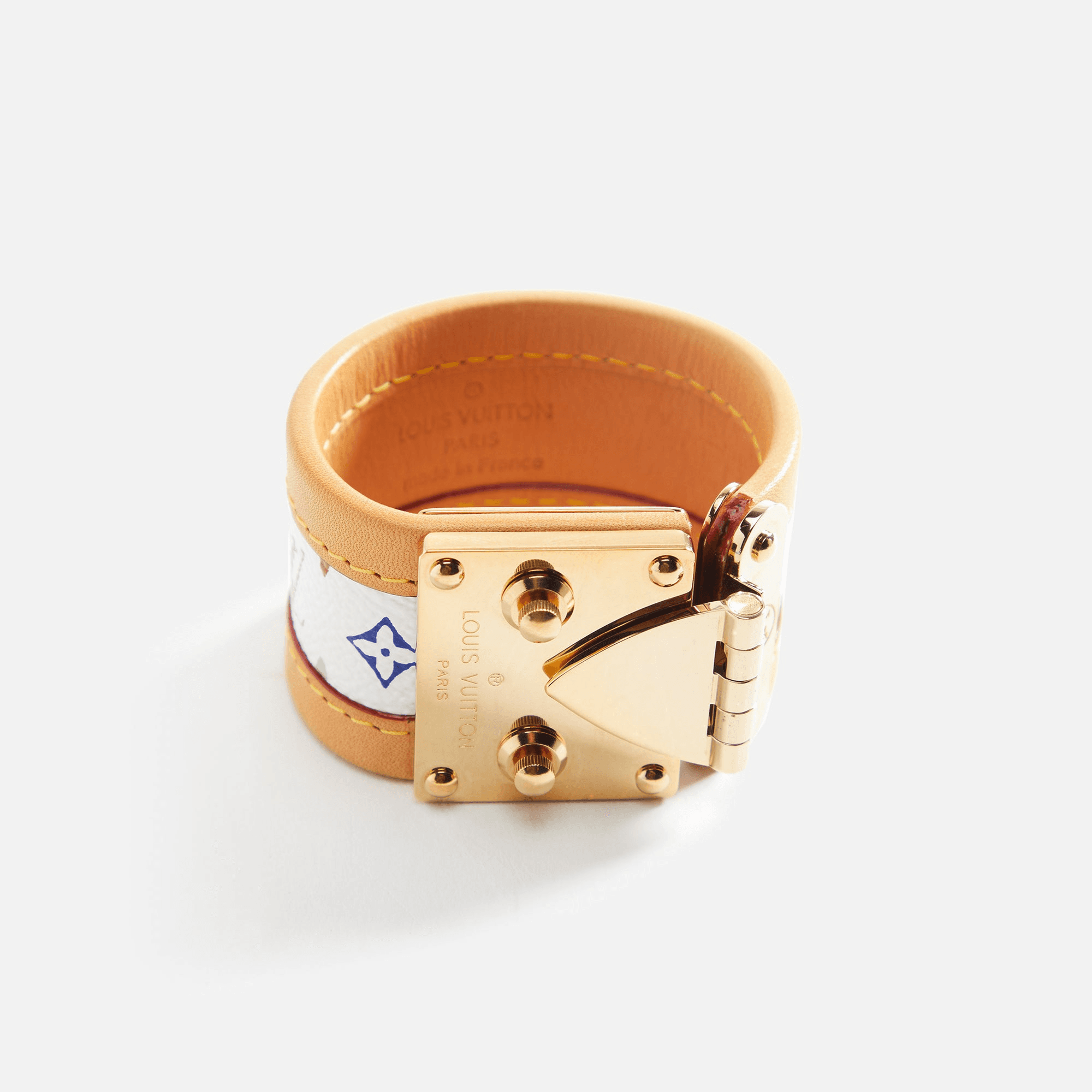 WGACA Louis Vuitton Serrure Bracelet - White / Multi