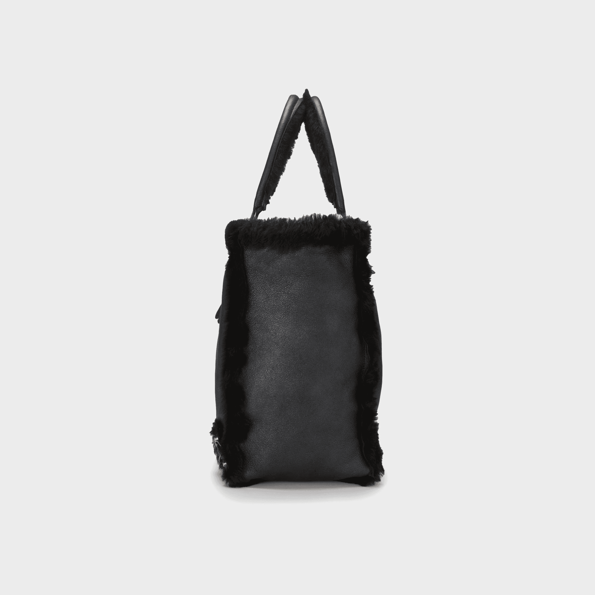 WGACA Balenciaga Shearling Papier A4 Large - Black — Image 4