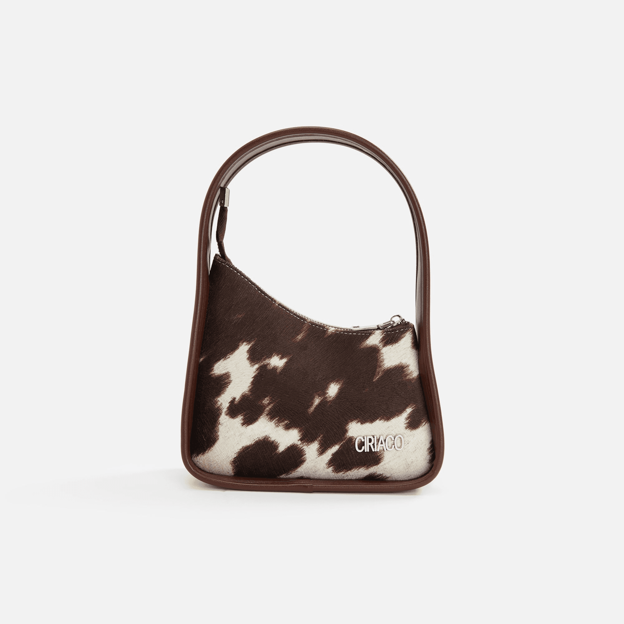 CIRIACO Ashley Minimalist Baguette - Brown Cowhide - Image 1