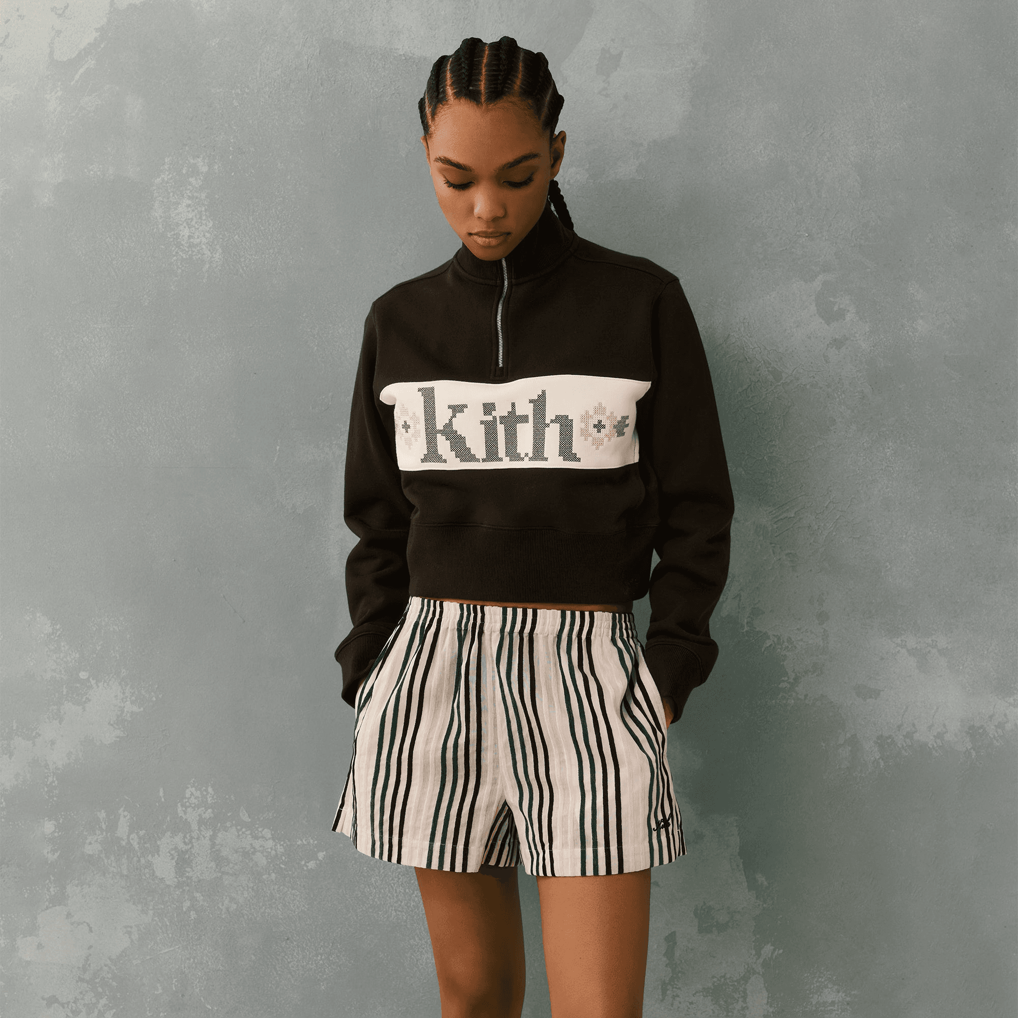 Kith Women Hunter II Needlepoint 1/4 Zip - Incognito — Image 5