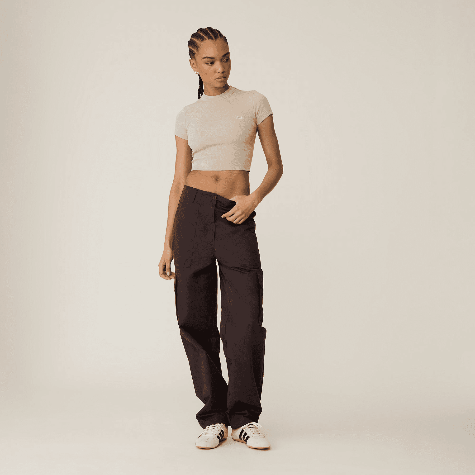 Kith Women Evans Cotton Nylon Utility Pant - Kindling — Image 4