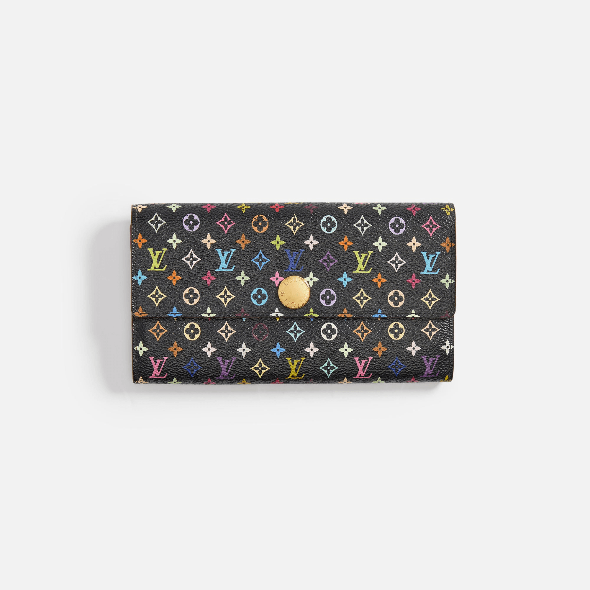 WGACA Louis Vuitton Sarah Wallet - Black / Multi