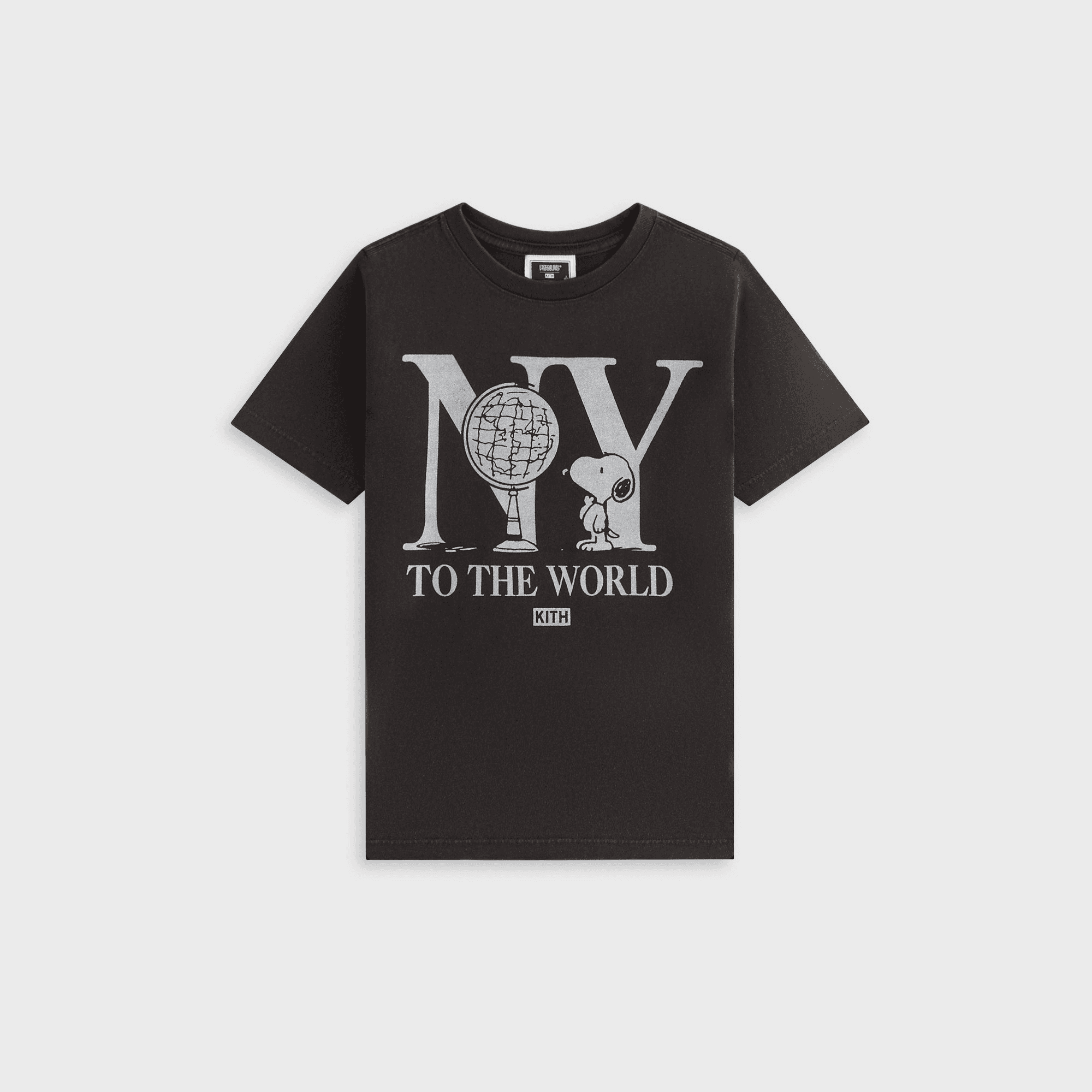 Kith Kids for Peanuts New York To The World Vintage Tee - Black