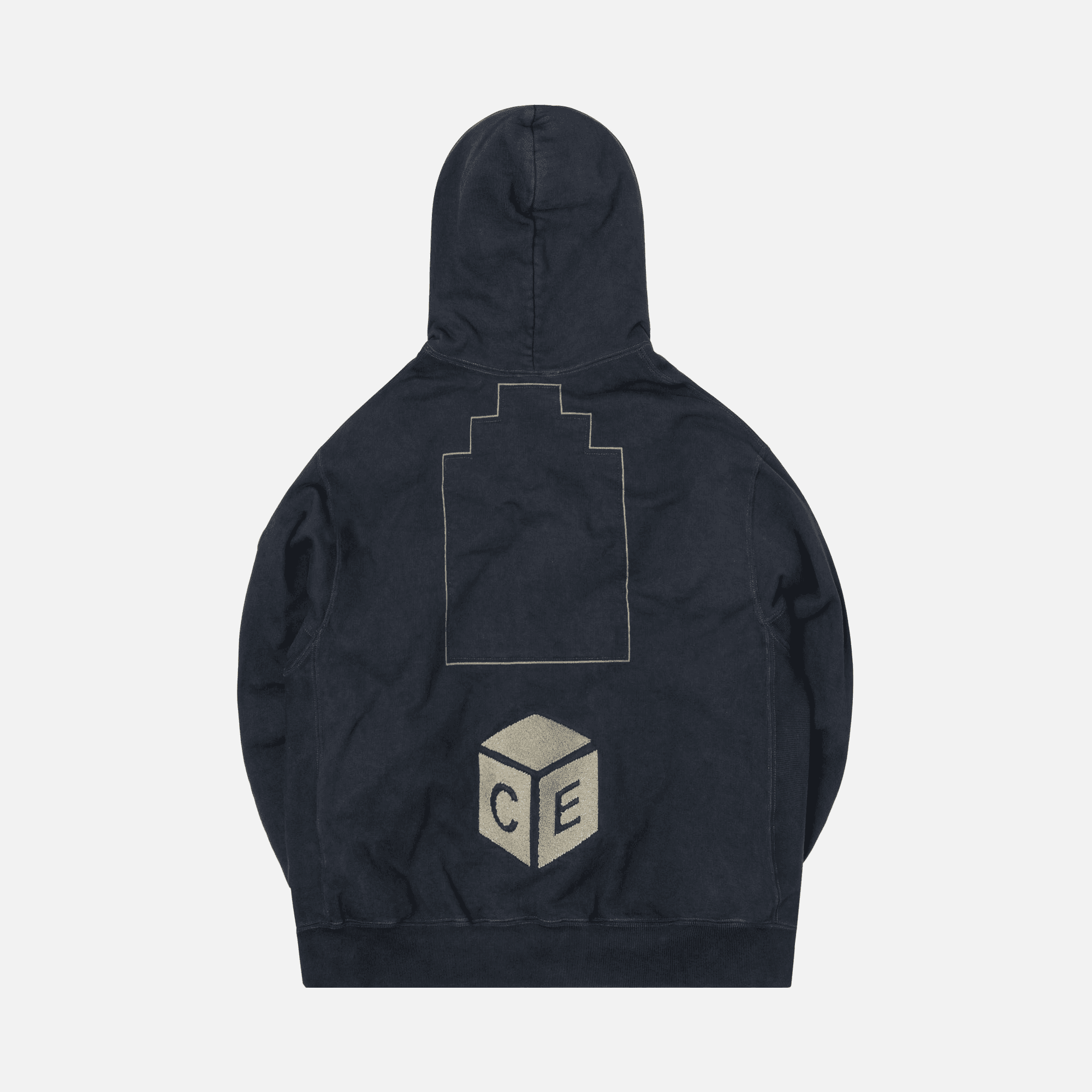 Cav Empt Overdye Cube Heavy Hoody - Black — Image 2