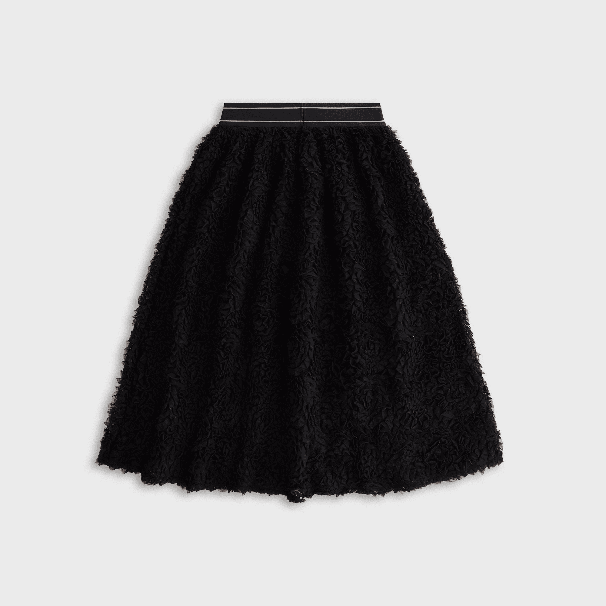 Lisa for Kith Women Rina Ruffle Midi Skirt - Black — Image 5
